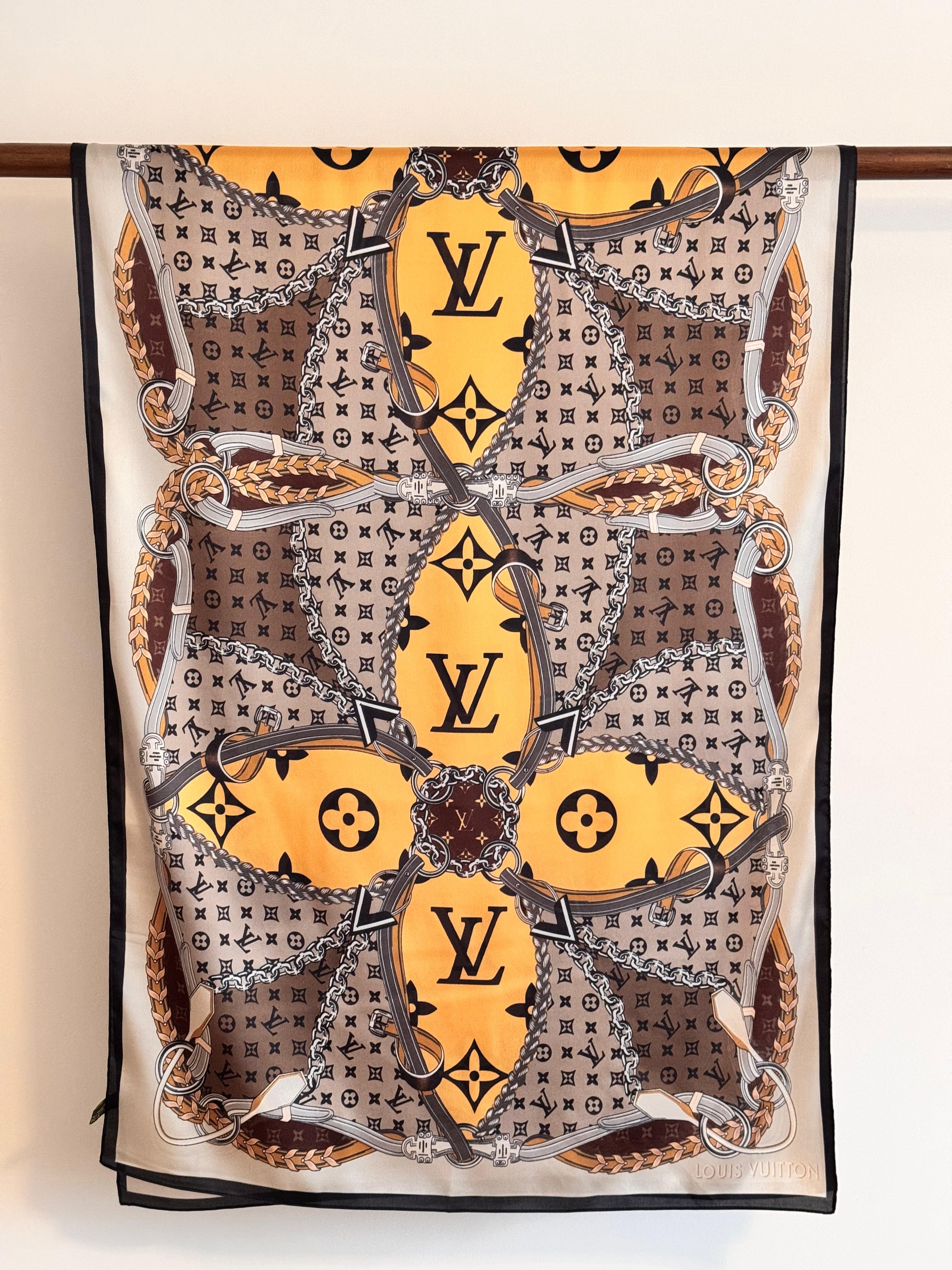 LV. Coloré Avec Logo Şal