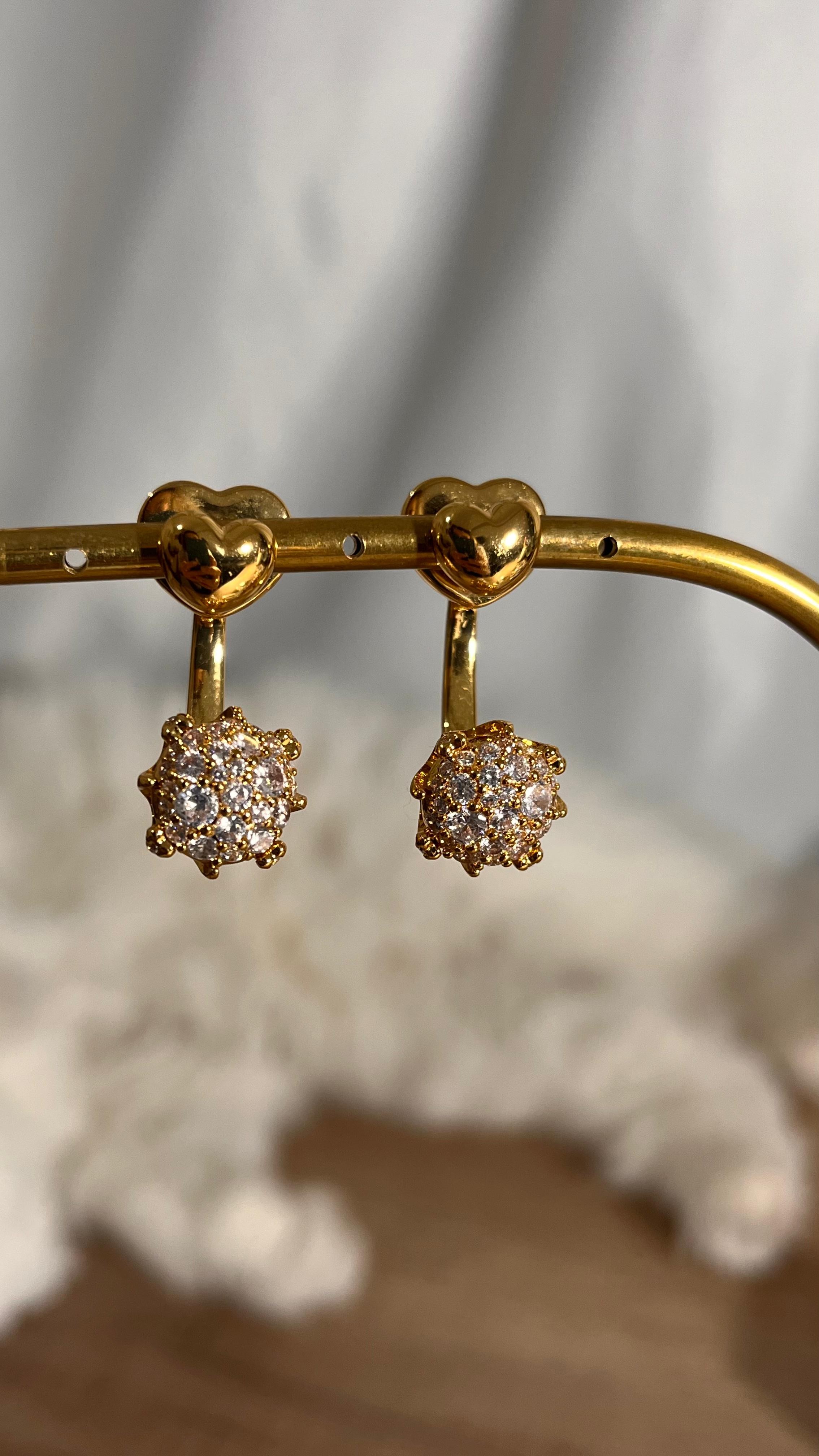 Botte.Gold Taşlı Tribale Küpe