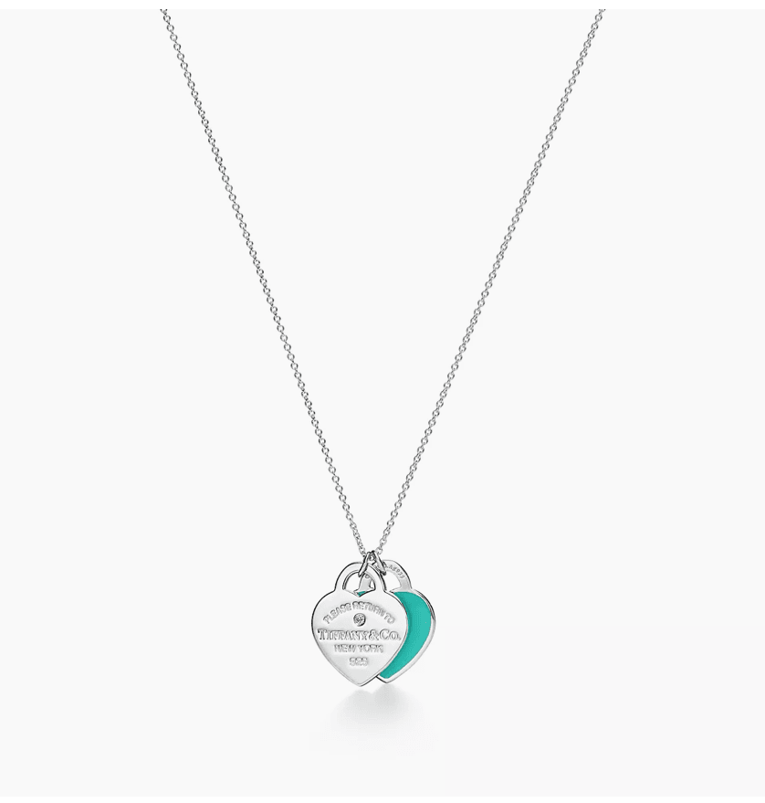 Prem. Tiff.Co Double Heart Kolye