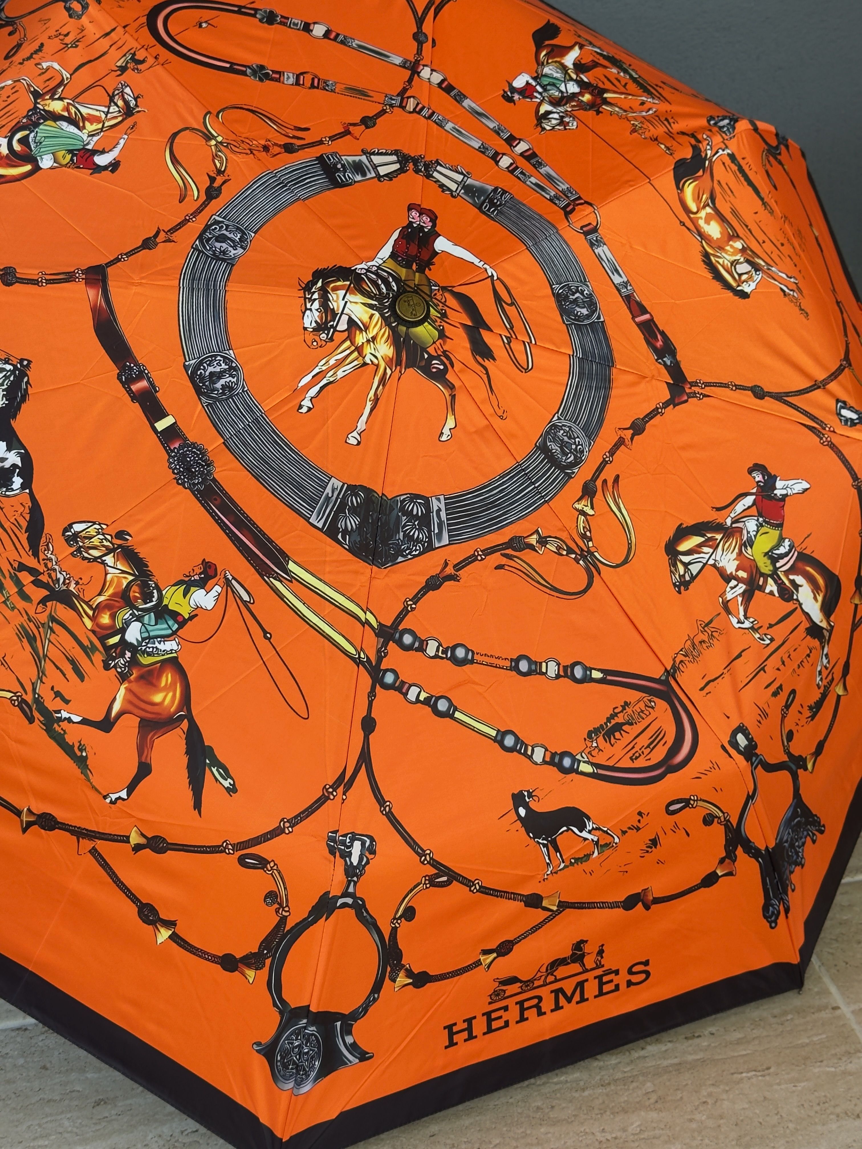 Équitation Classique Orange At Temalı Şemsiye