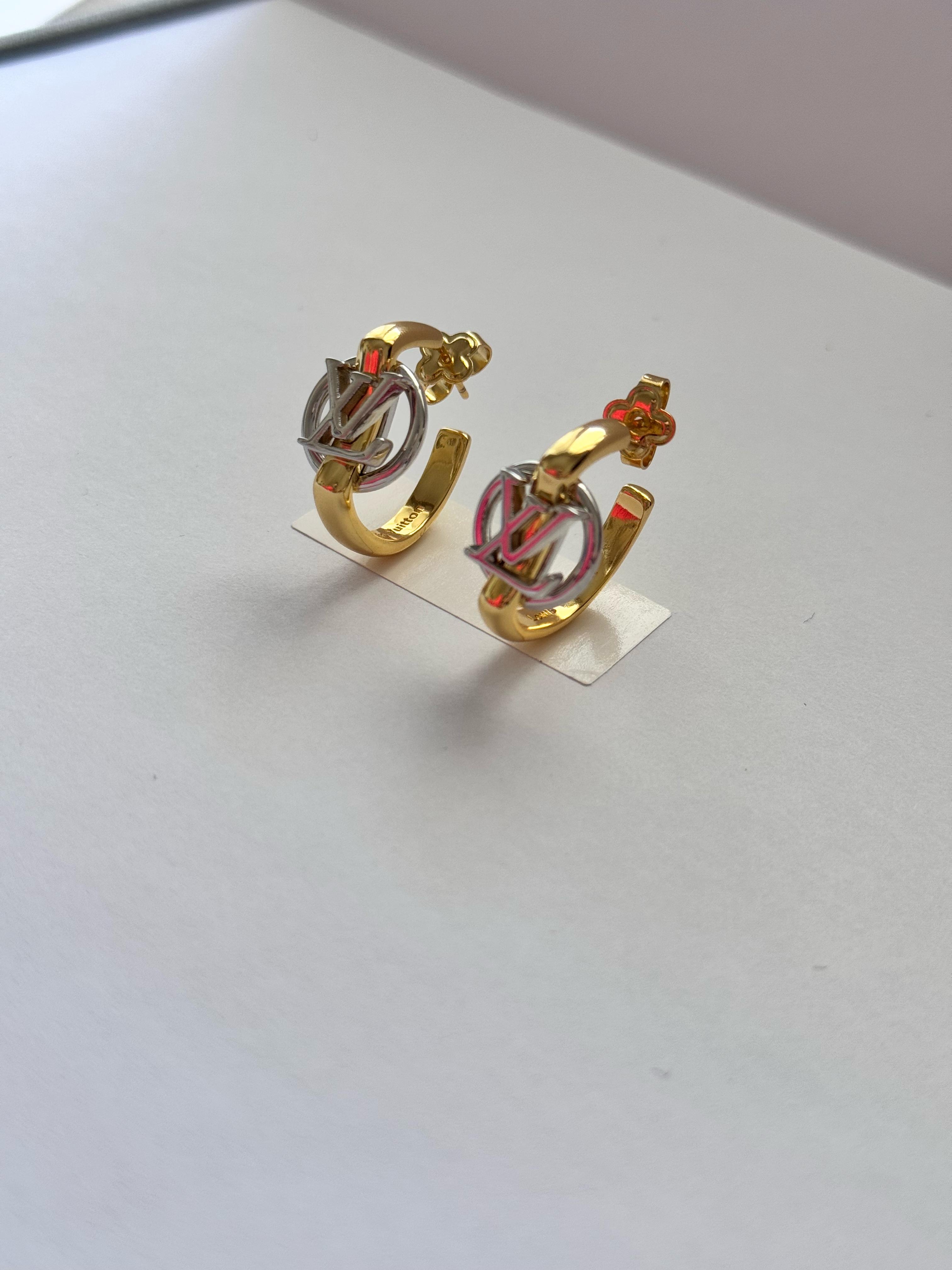 LV. Gold-Silver Halka Küpe