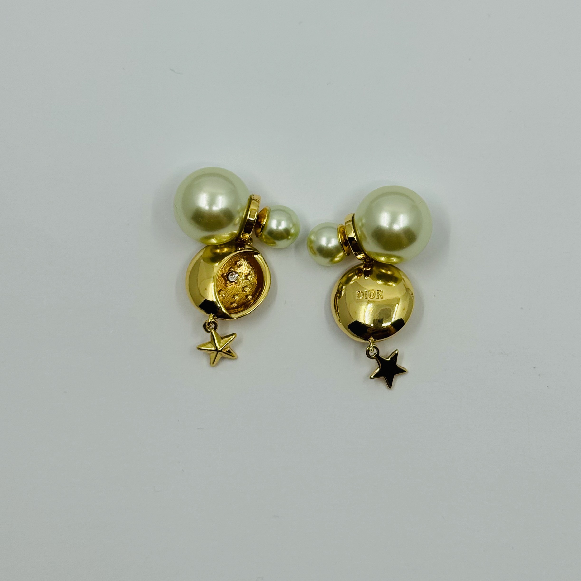 Gold Hilal ve Yıldız Tribale Küpe
