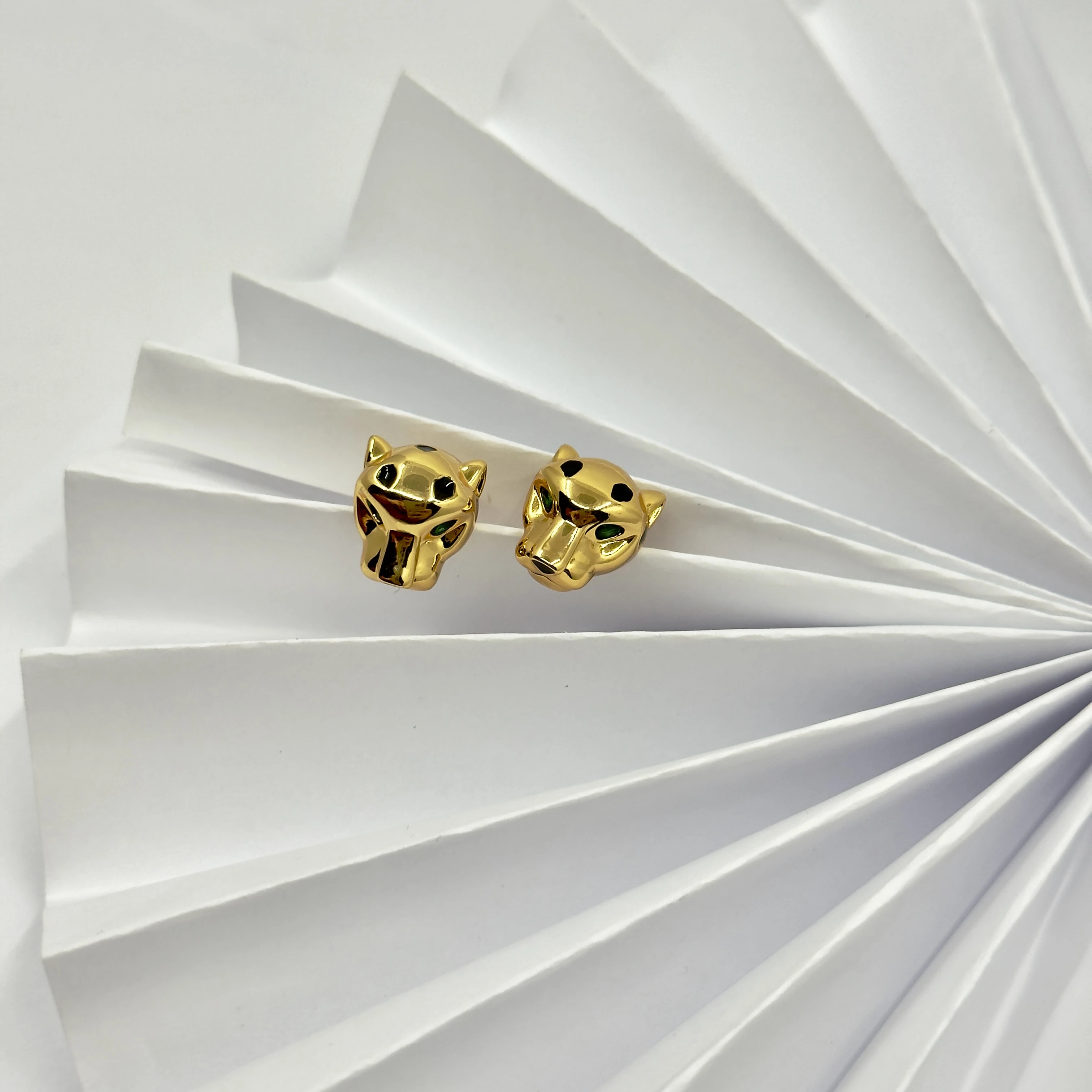 Pantere de Crt Gold Taşsız Küpe