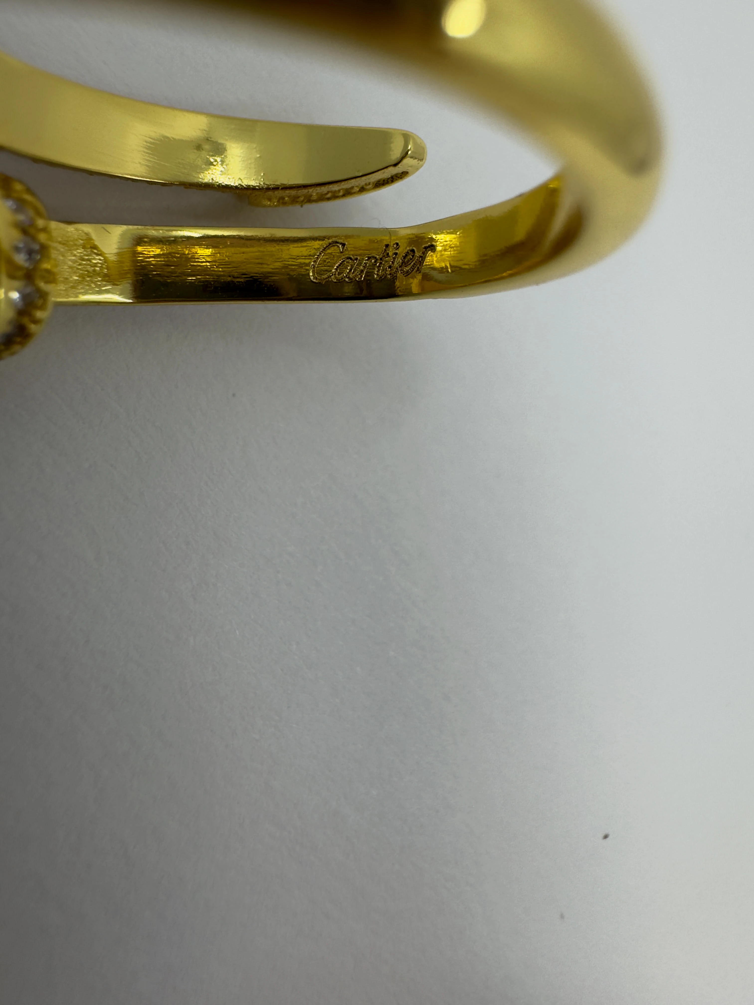 Ayarlanabilir Half Pave Gold Yüzük