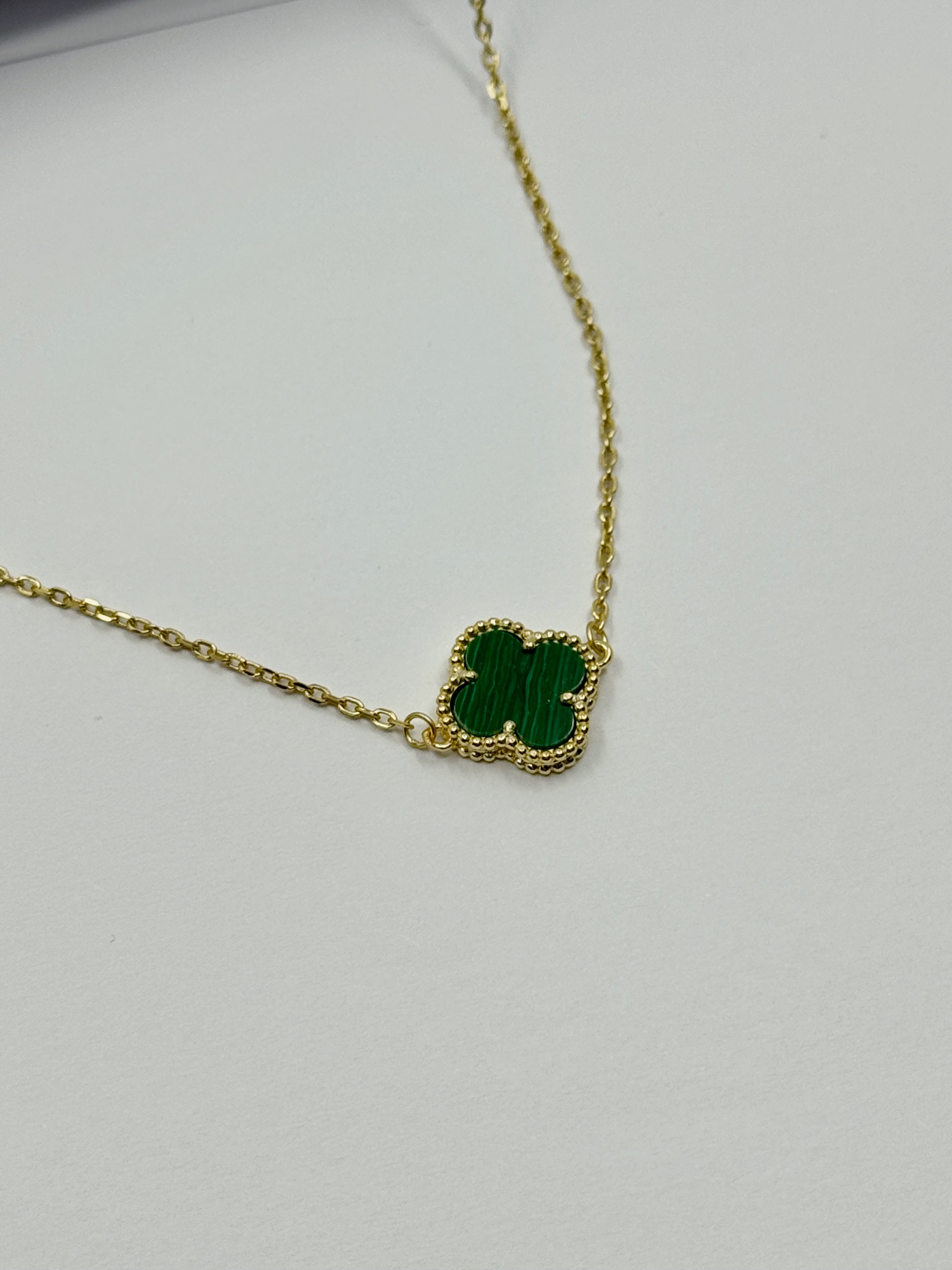 Prem. VCA Gold Malachite Kolye