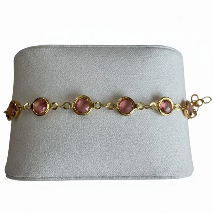 Pembe Taşlı Bileklik