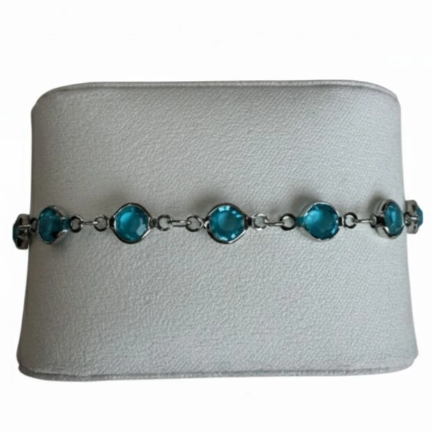 Akua Mavi Taşlı Bileklik