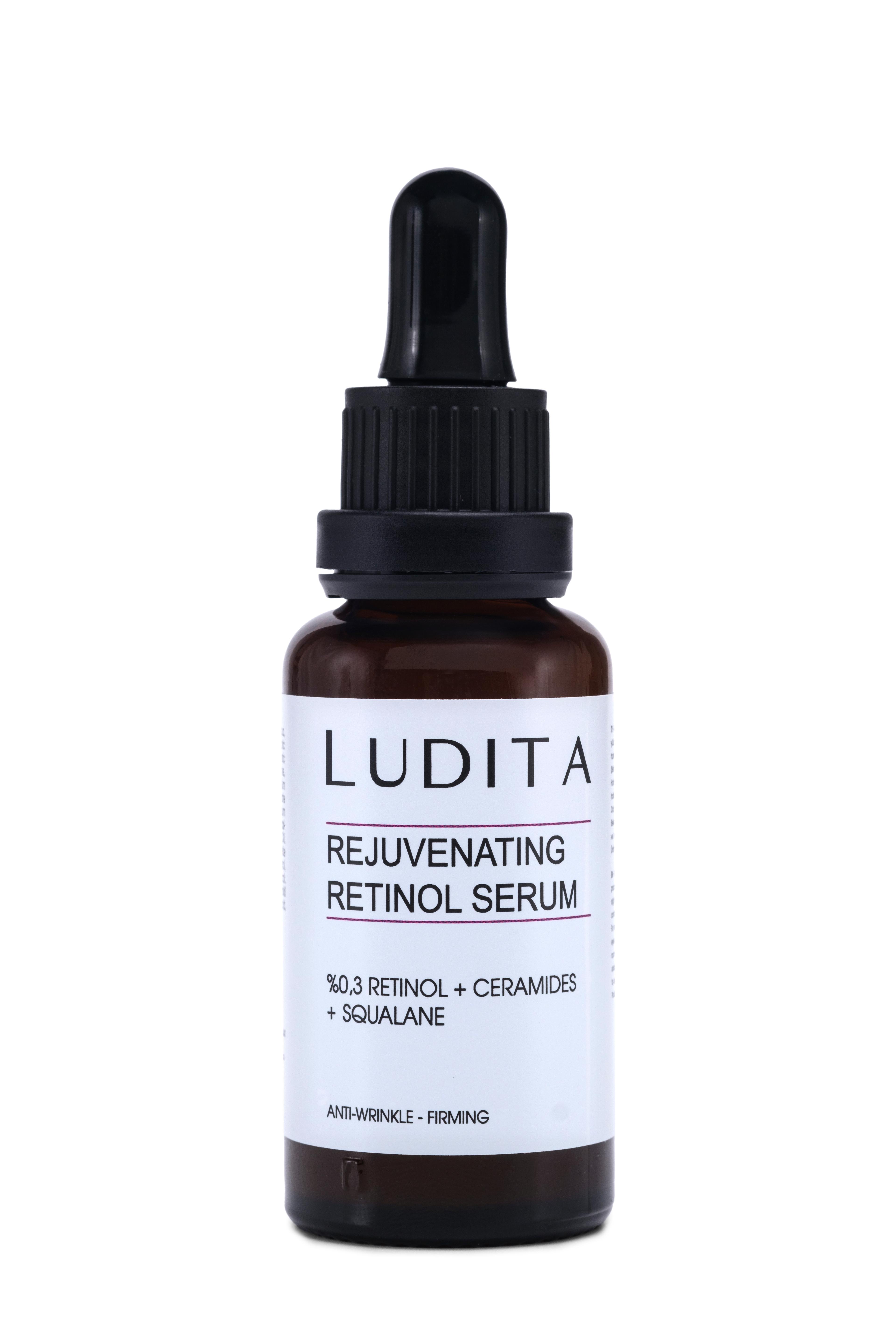 Ludita Kırışıklık Karşıtı ve Yenileyici Retinol (A Vit) Serum (0.3% Retinol + Ceramide + Squalane)