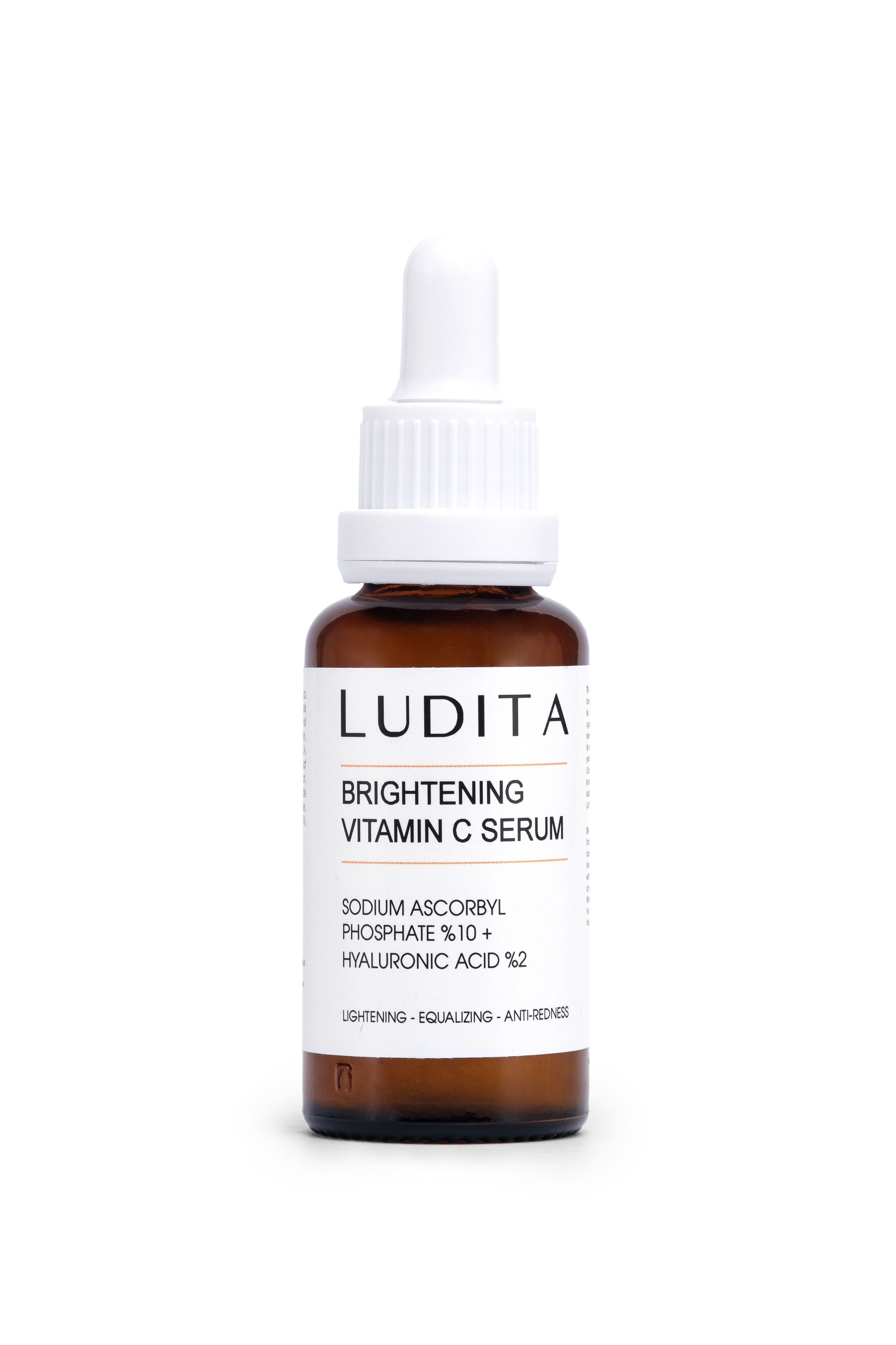Ludita Aydınlatıcı, Renk Tonu Eşitleyici C Vitamini Serumu (Vitamin C 10% + Hyaluronic Acid 2%)