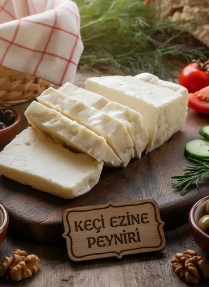Şirden Mayalı Tam Yağlı Keçi Peyniri olgunlaştırılmış E