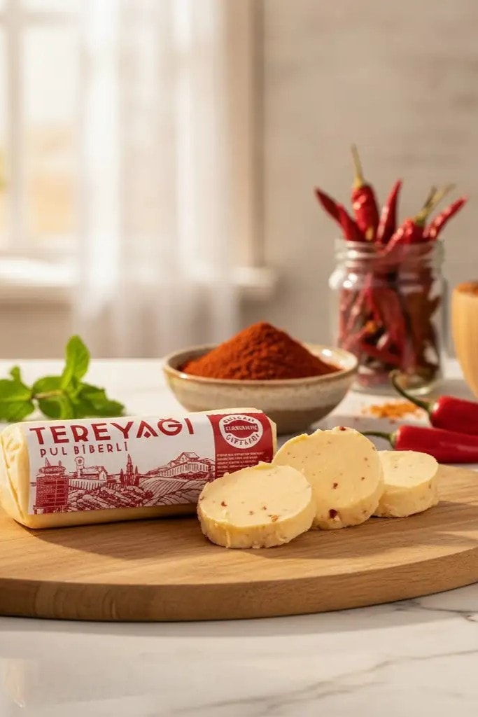jersey tereyağ pul biberli