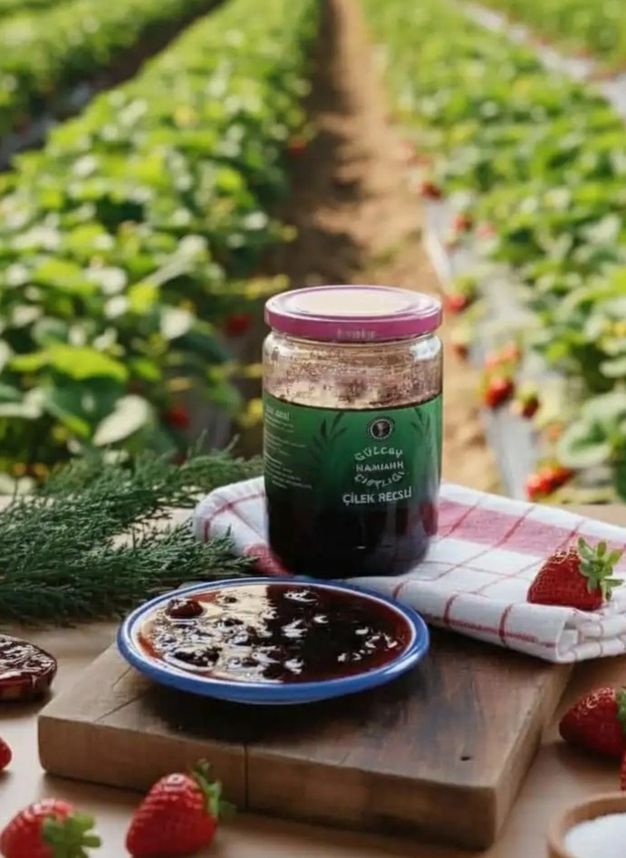 Çilek Reçeli 750 gr 3 adet 