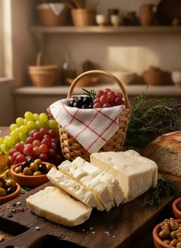 Şirden Mayalı Tam Yağlı Keçi Peyniri olgunlaştırılmış E