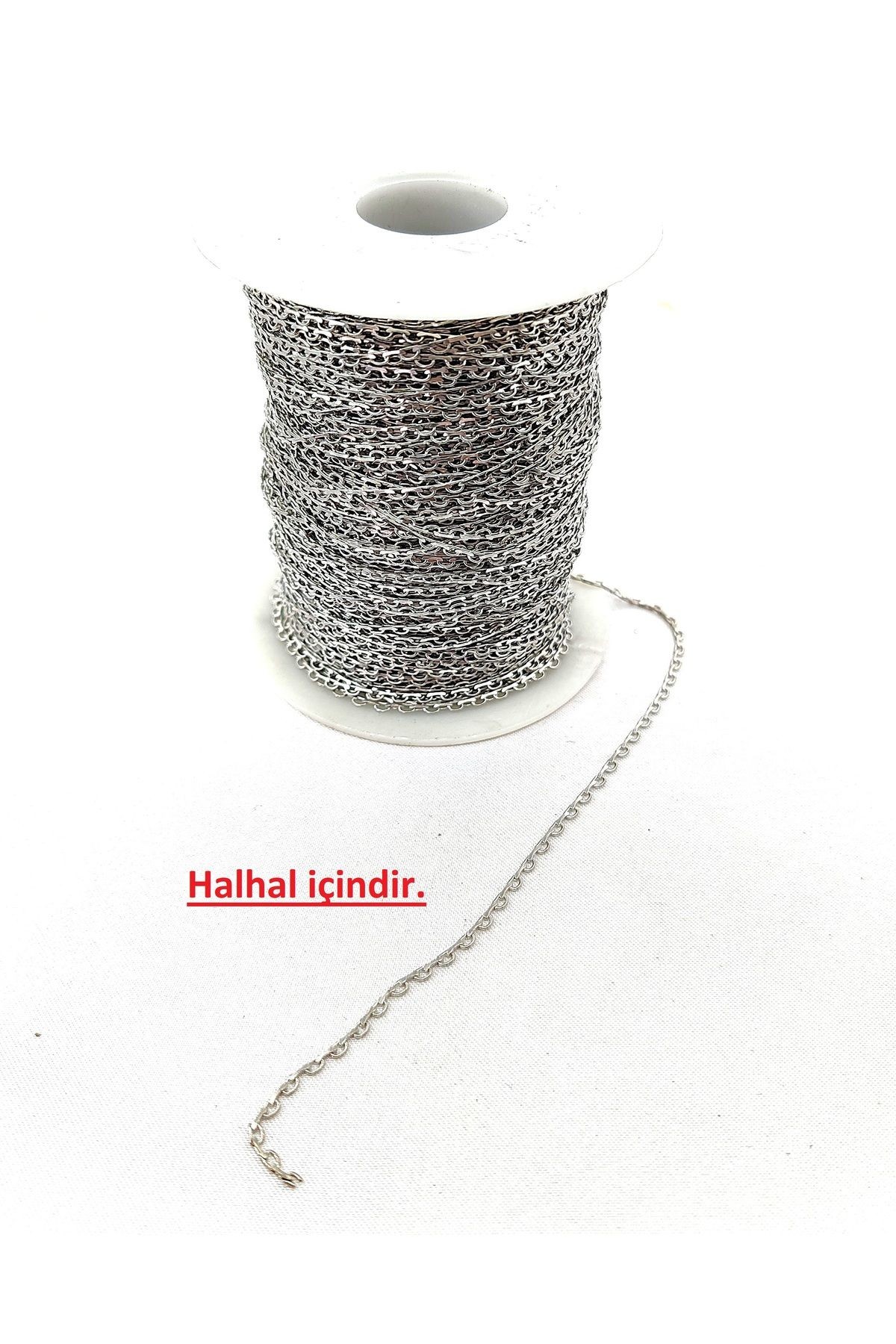 ÇELİK ZİNCİR (1 METRE) - gümüş rengi1