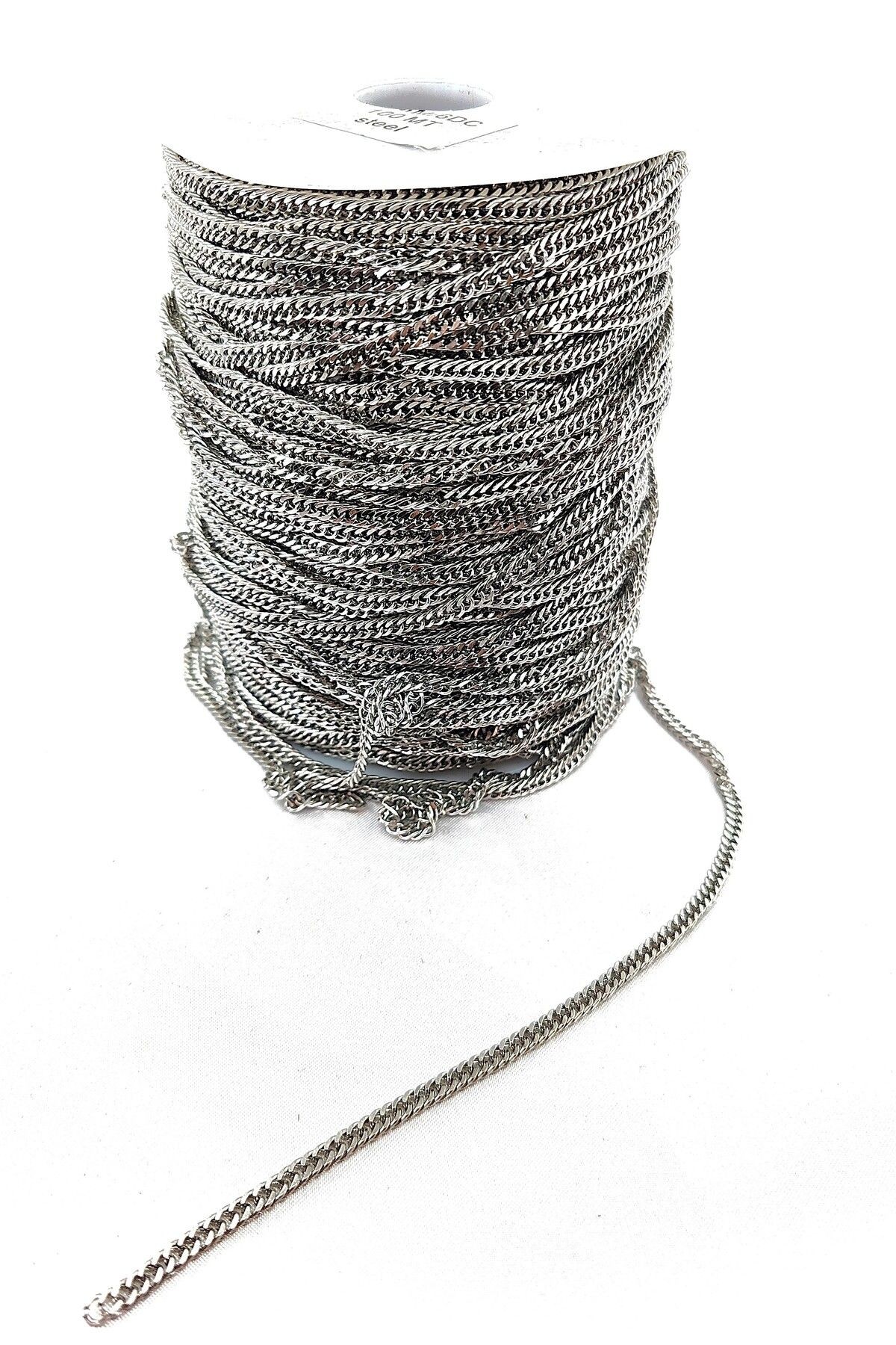 ÇELİK ZİNCİR (1 METRE) - gümüş rengi4