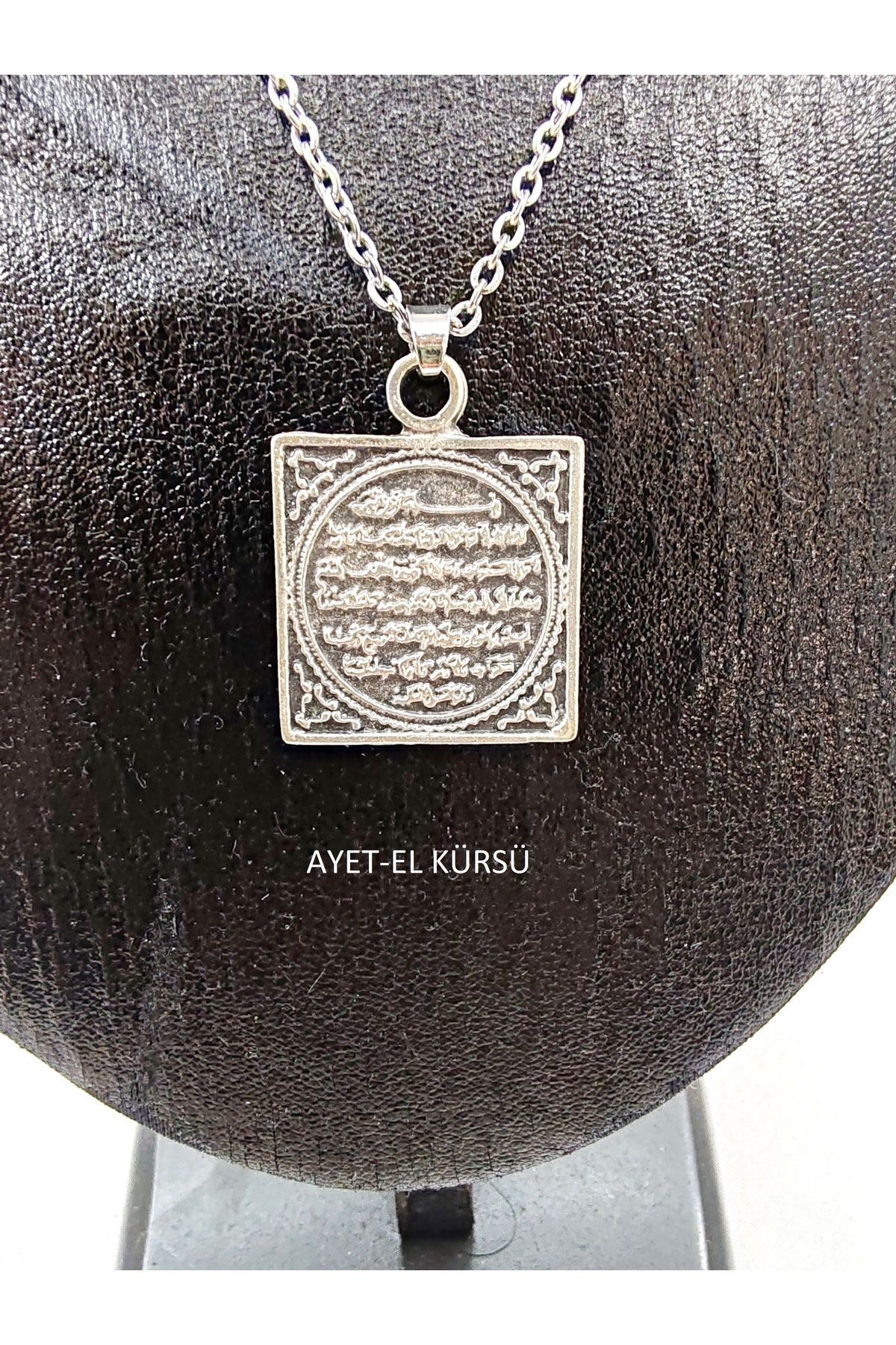 DUA VEYA MÜHÜR TEMALI UNİSEX KOLYE - metalik9