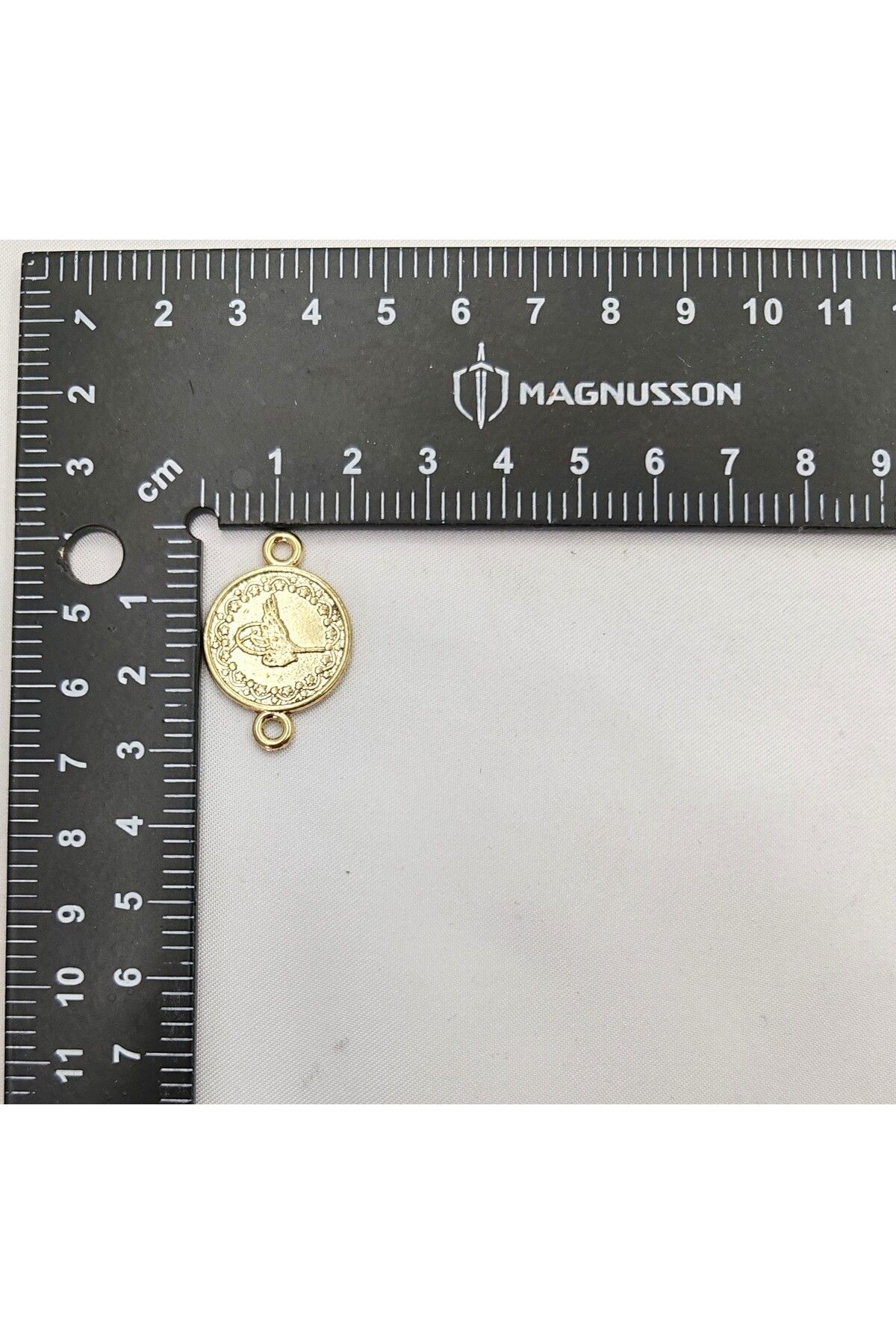 20 MM OSMANLI TUĞRA PARA (ÇİFT KUPLU DÜZ) (50 ADET) - altın sarı
