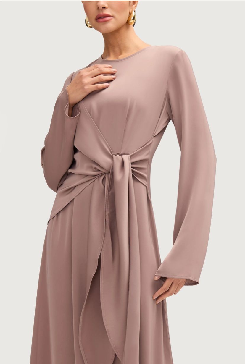MANOLYA ELBİSE PEMBE