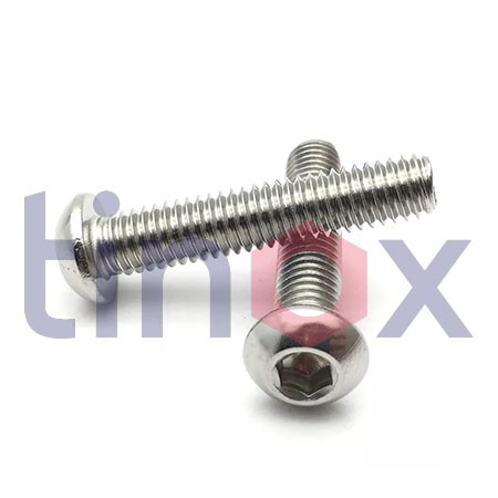 IMBUS BOMBE BASLI CIVATA A2 ISO-7380-2-10x35