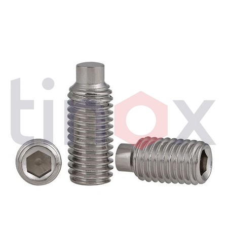 SETSKUR SILINDIR UCLU CIVATA A2 DIN-915-2-4x6