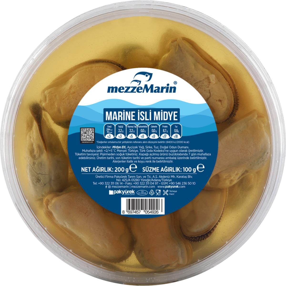Marine Midye Füme 200 Gr.