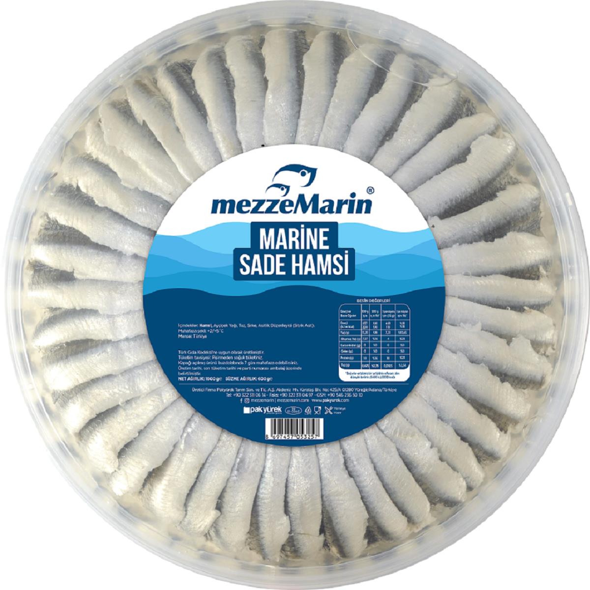 Marine Hamsi Sade 1000 Gr.