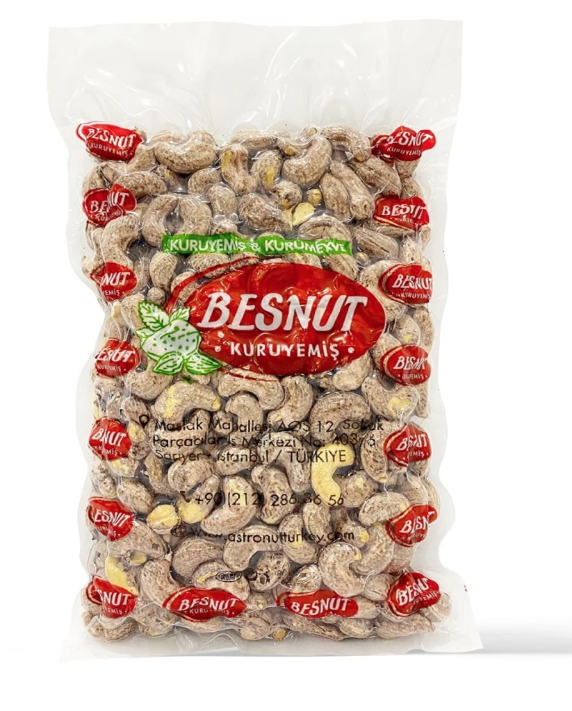 Odun Ateşinde Deniz Tuzuyla Kavrulmuş Zarlı Kaju 1 Kg