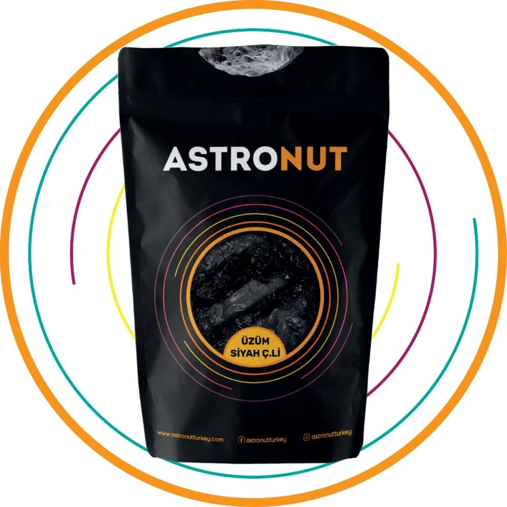 Çekirdekli İri Siyah Üzüm 500 Gr