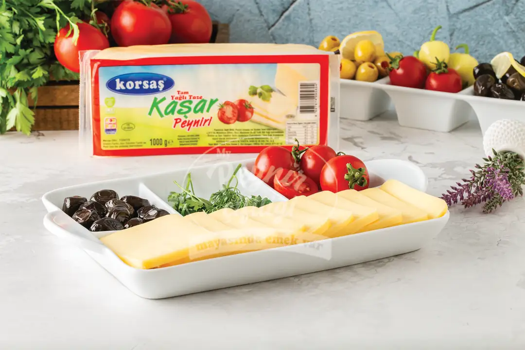 Tam yağlı kaşar peyniri 1000 gr - Yılmaz Gurme kahvaltılık peynir