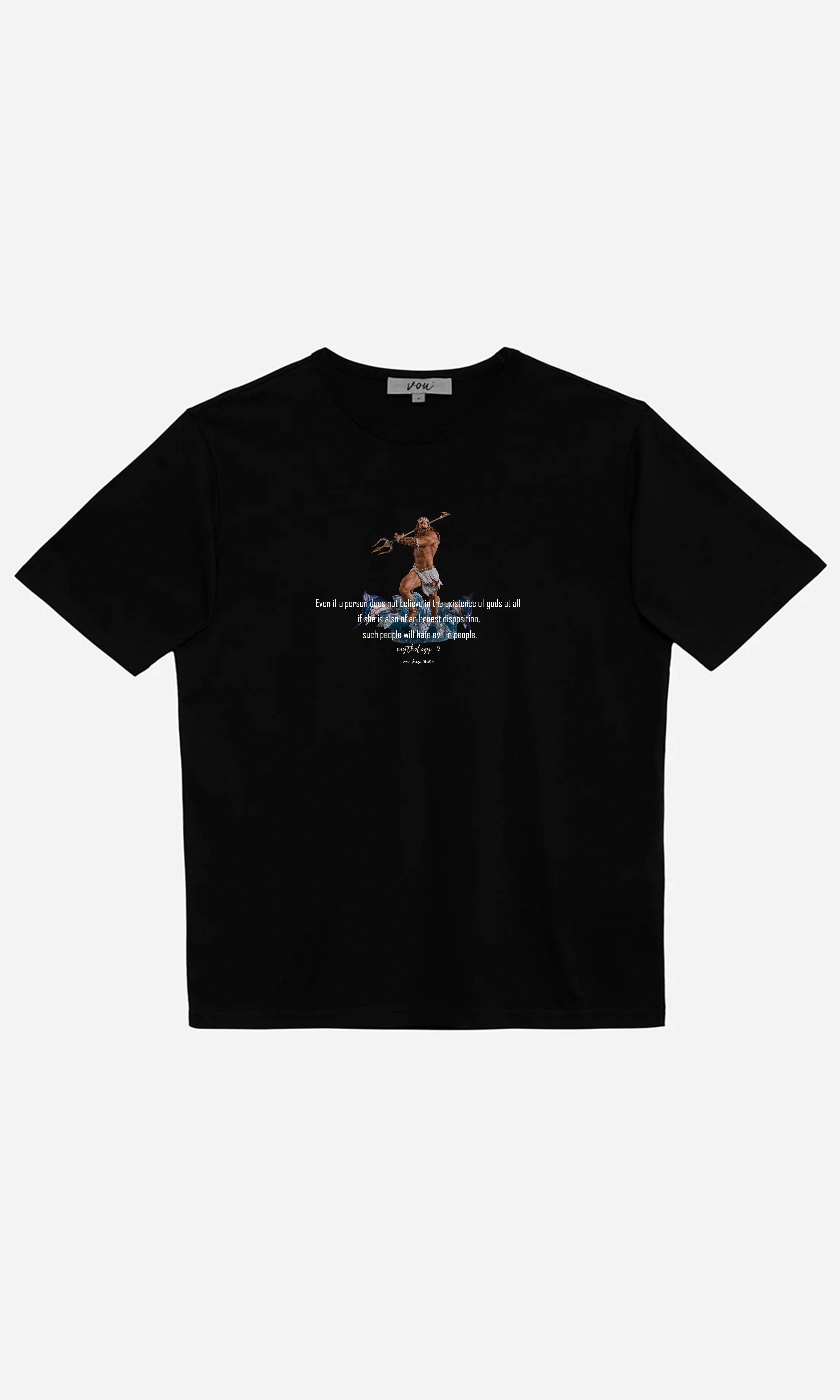 Zeus - Oversize Baskılı Unisex T-Shirt
