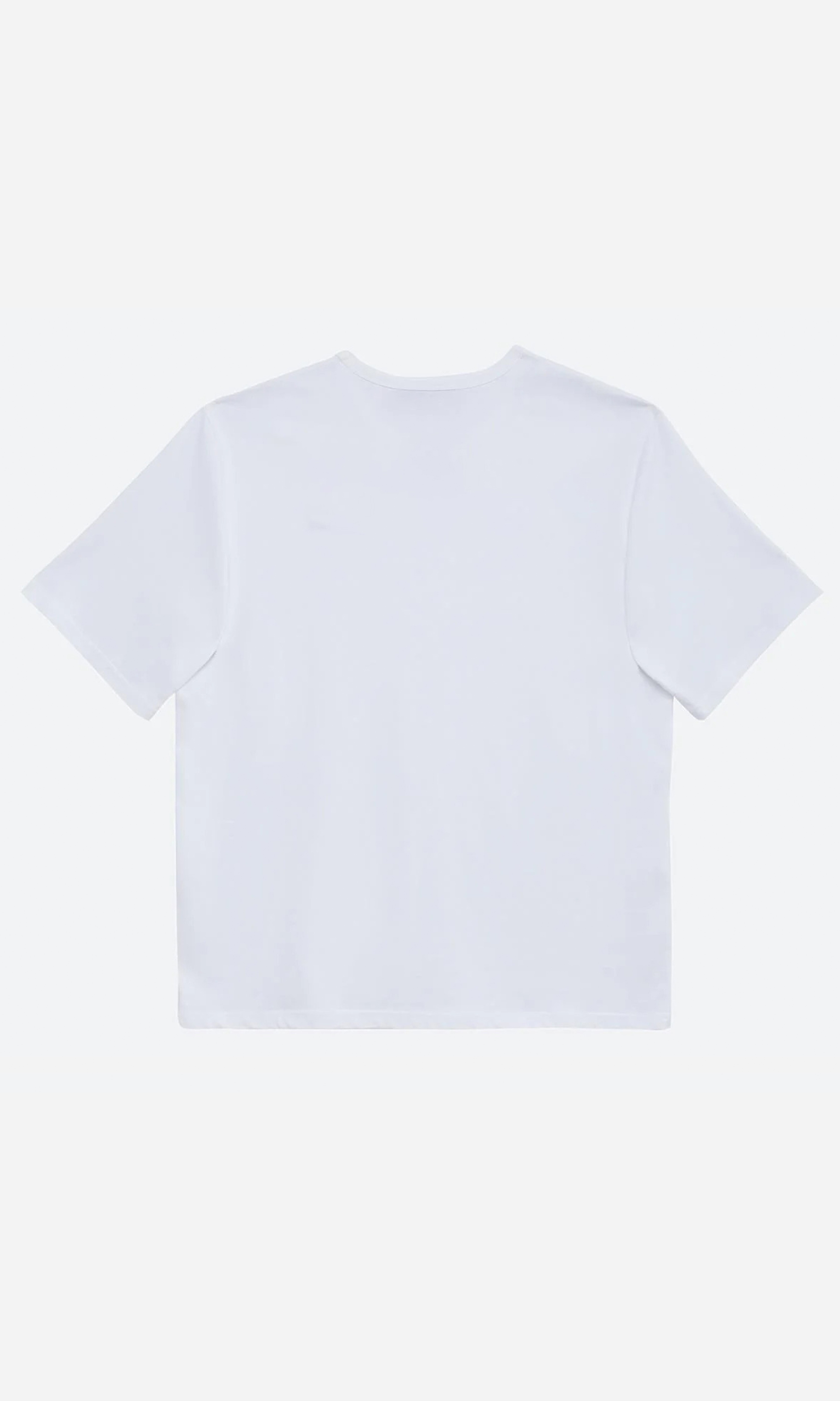 1055- Surrealist Oversize Unisex T-Shirt - Beyaz