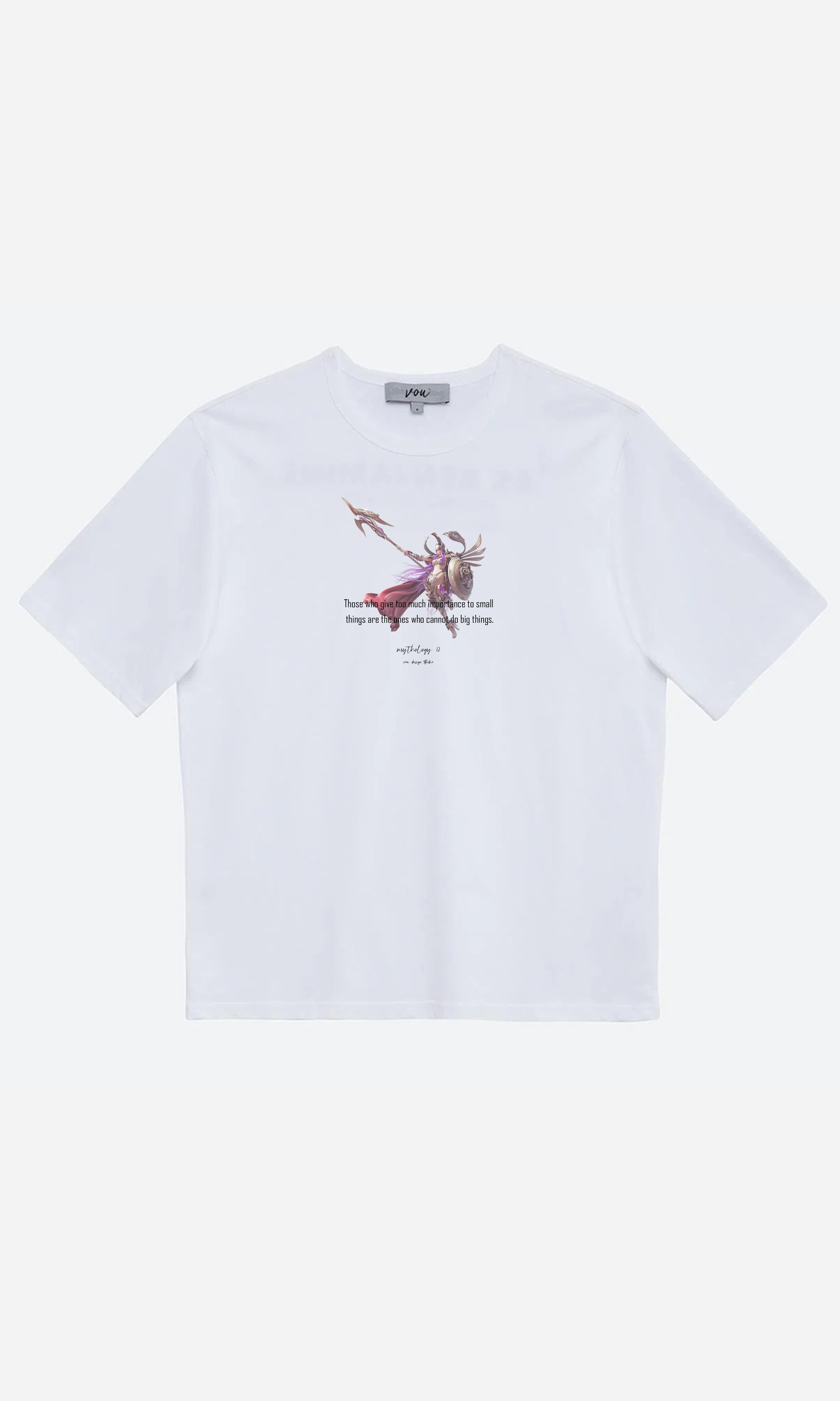 Hera - Oversize Baskılı Unisex T-Shirt - Beyaz