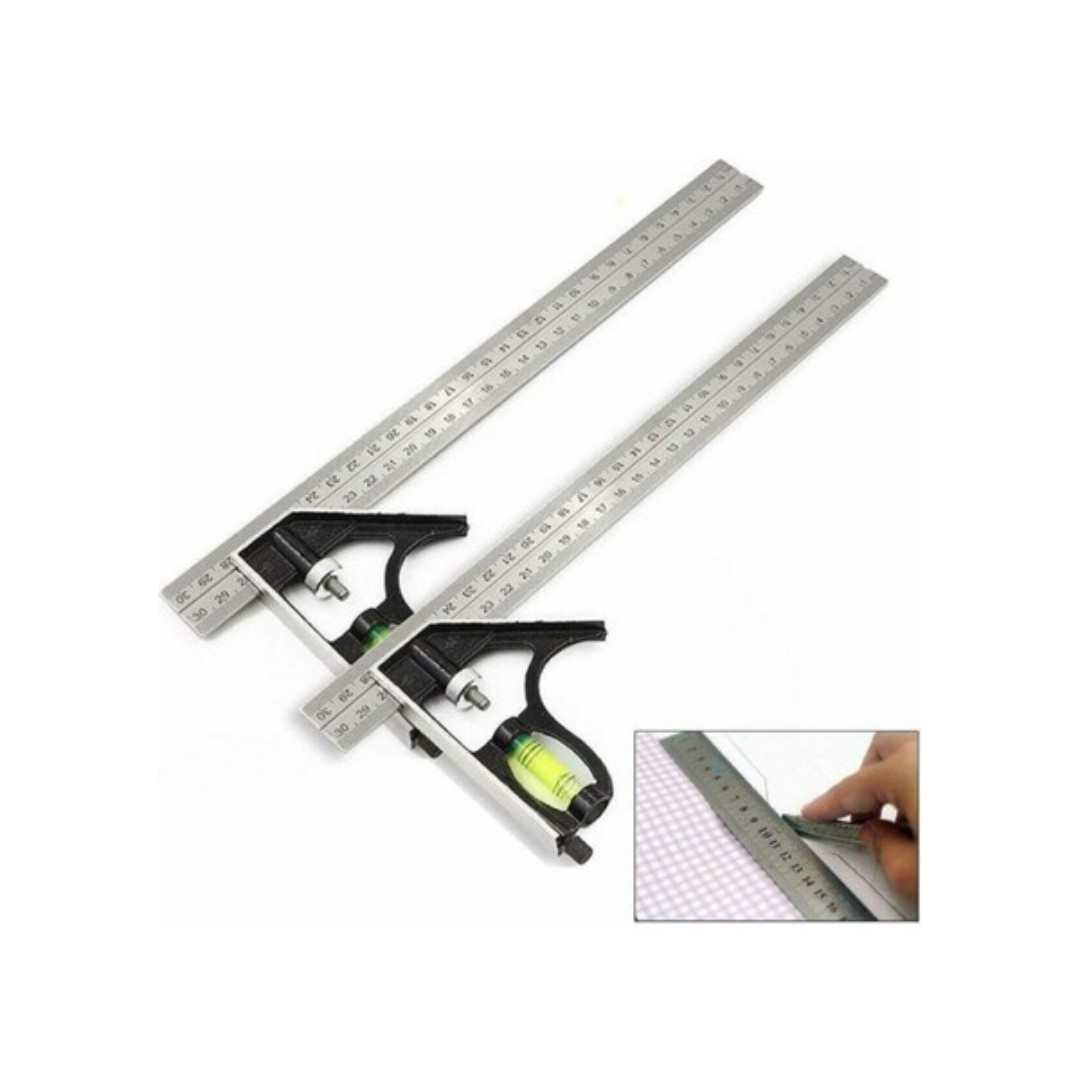 AYARLANABİLİR TERAZİLİ AÇI ÖLÇER GÖNYE 30 CM 12271 BTS