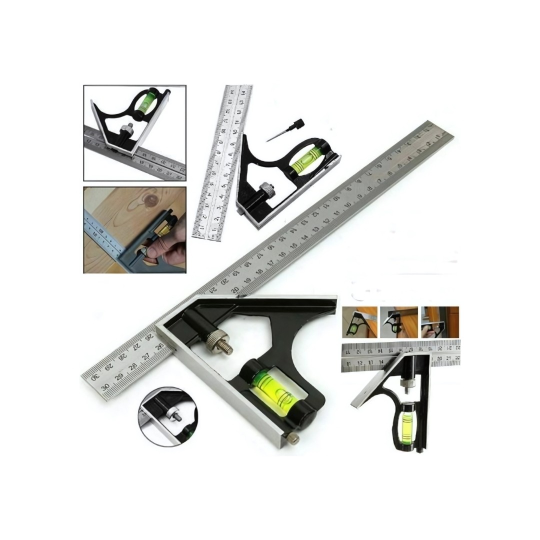AYARLANABİLİR TERAZİLİ AÇI ÖLÇER GÖNYE 30 CM 12271 BTS