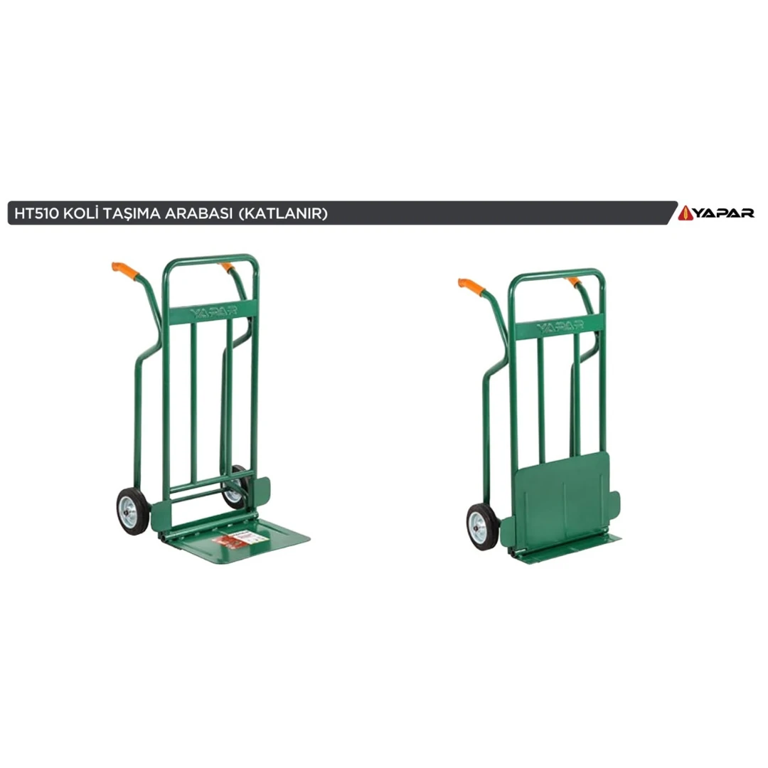 KOLİ TAŞIMA ARABASI DOLGU TEKER BİLYALI YPR HT510-KATLANIR