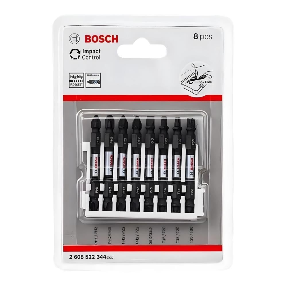 BOSCH ImpactC Vidalama Çift Uç 65mm Set 8'li