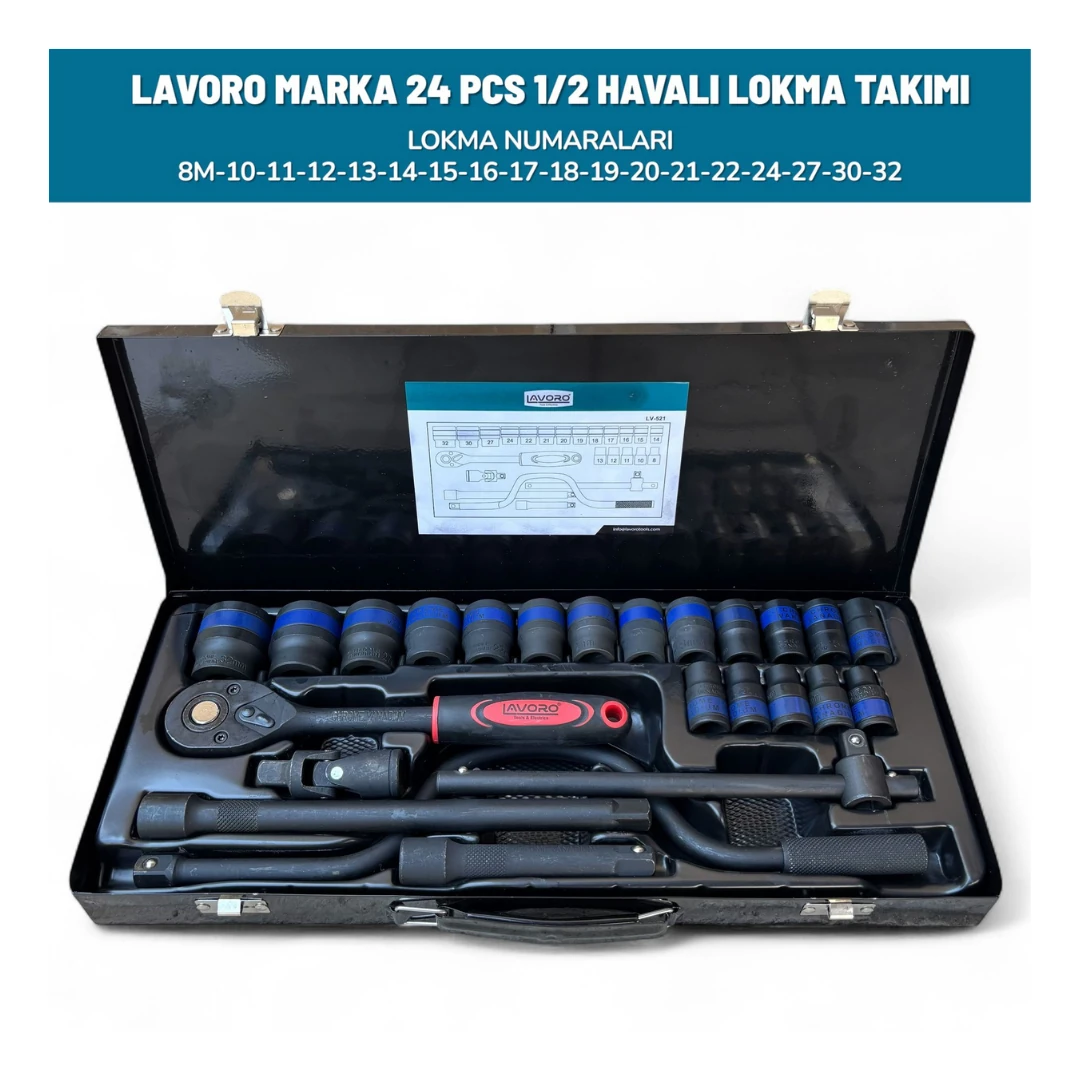 LOKMA TAKIMI SİYAH HAVALI 24 PARÇA   1/2