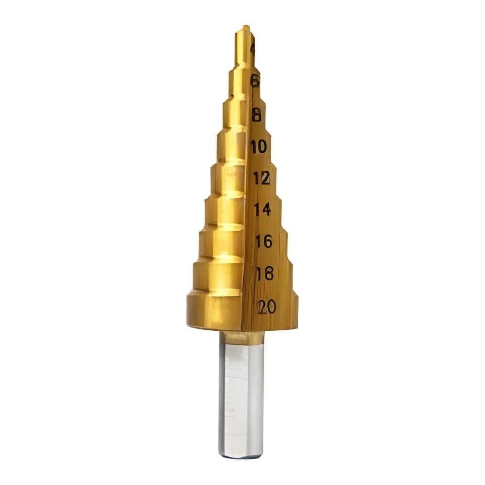HSS KADEMELI MATKAP UCU 4-20 MM TITANYUM KAPLAMALI
