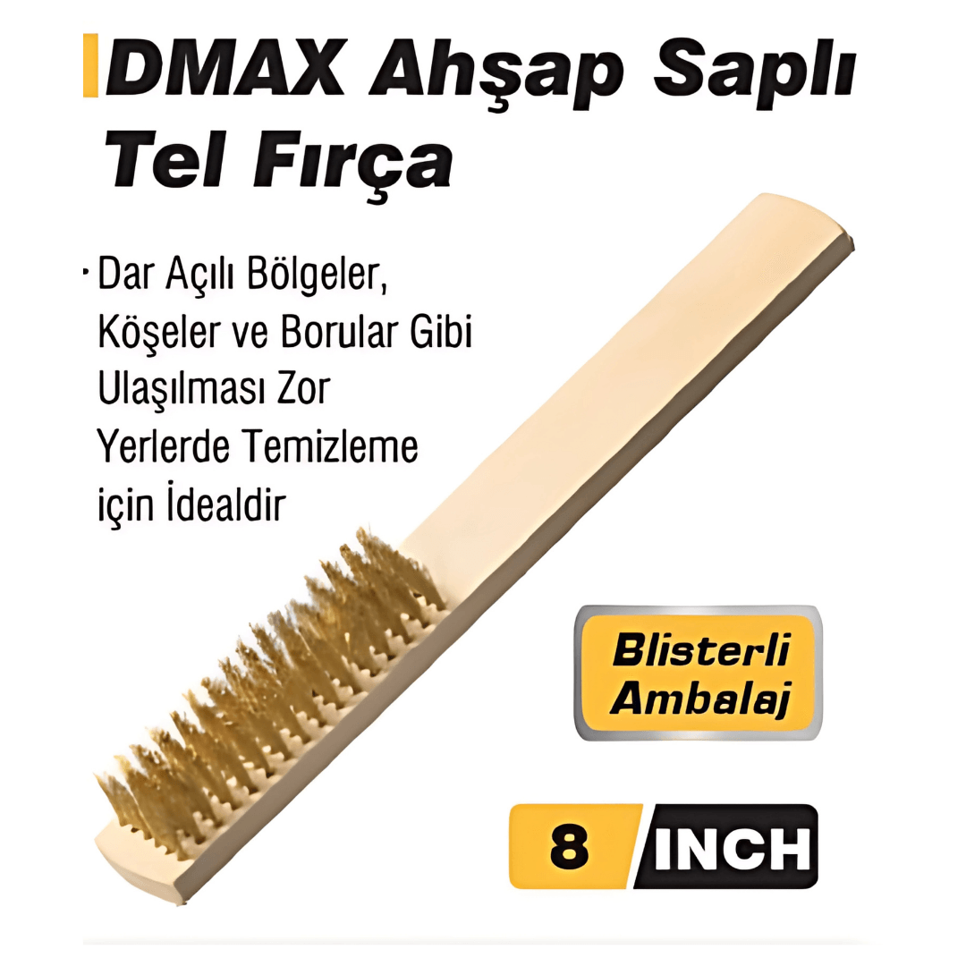 AHŞAP SAPLI TEL FIRÇA DMAX 4247