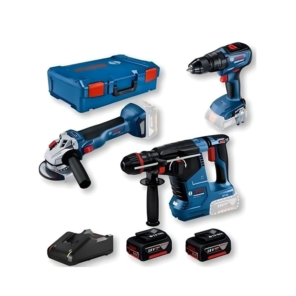BOSCH AKÜLÜ SET GBH 187-LI + GSR 18V-50 + GWS 18V-10 (2x5.0Ah;XL-BOXX)