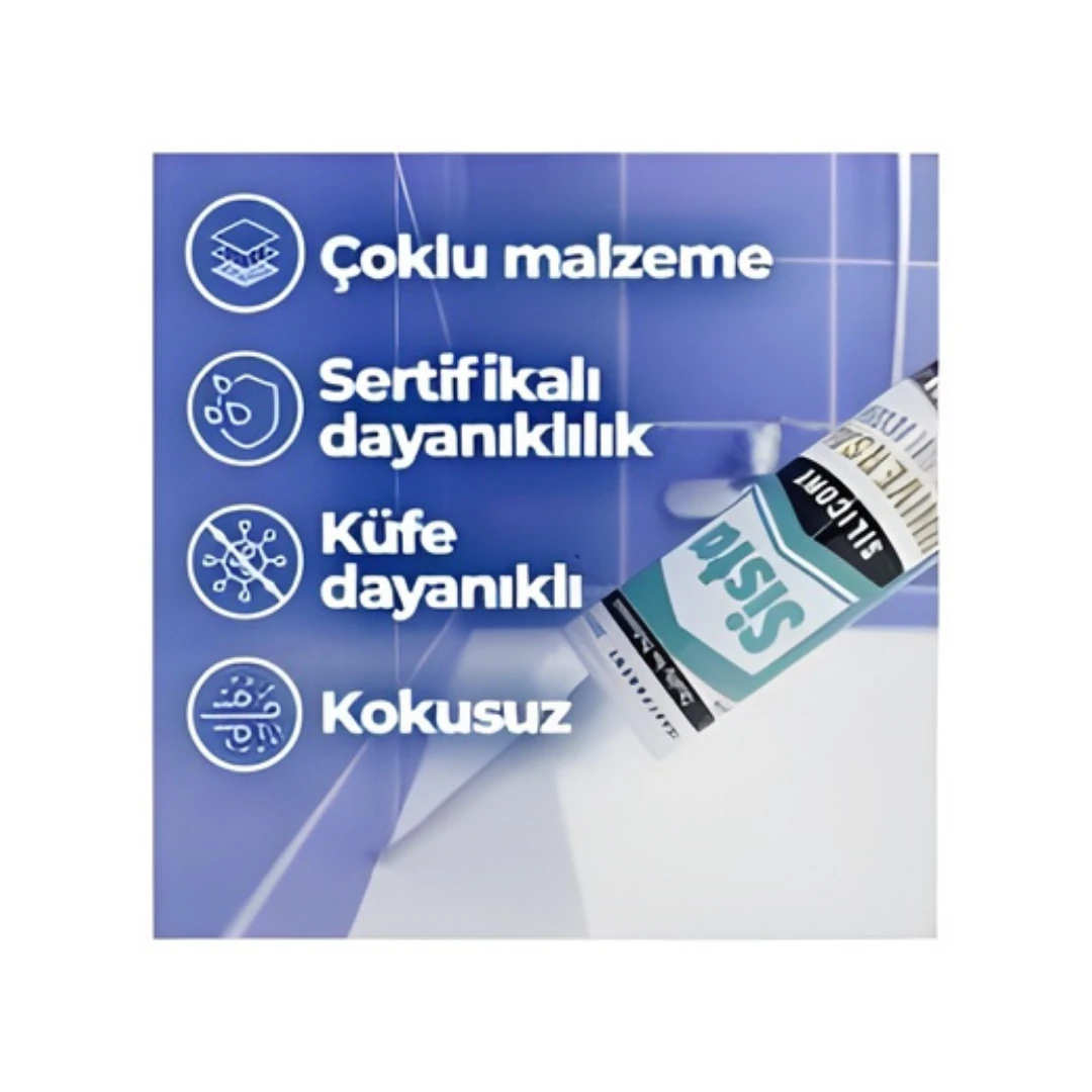 SİLİKON ŞEFFAF 280 ML UNİVERSAL SİSTA