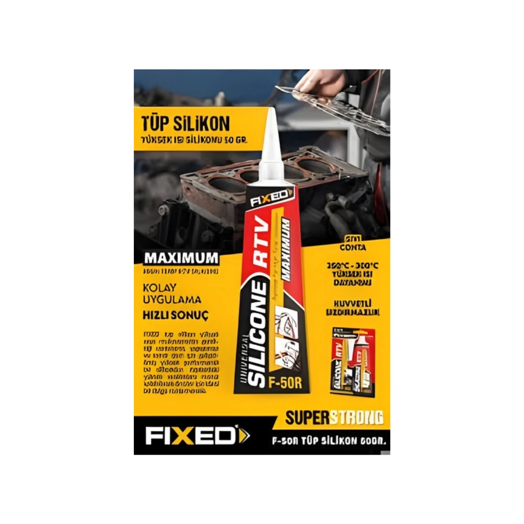 ISI SİLİKONU KIRMIZI 50 GR RTV F50R