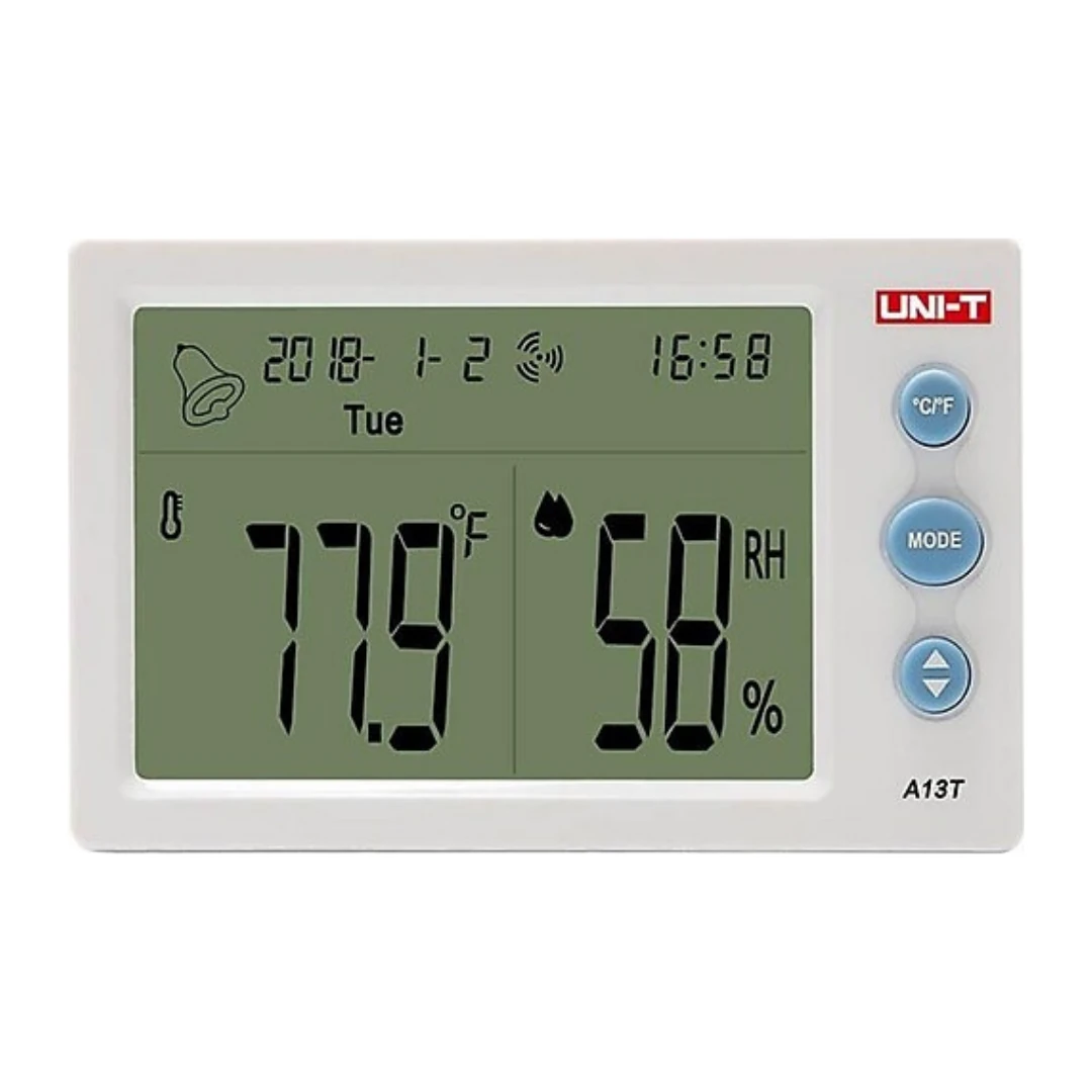 UNI-T NEM VE SICAKLIK ÖLÇER DİJİTAL SAATLİ A13T