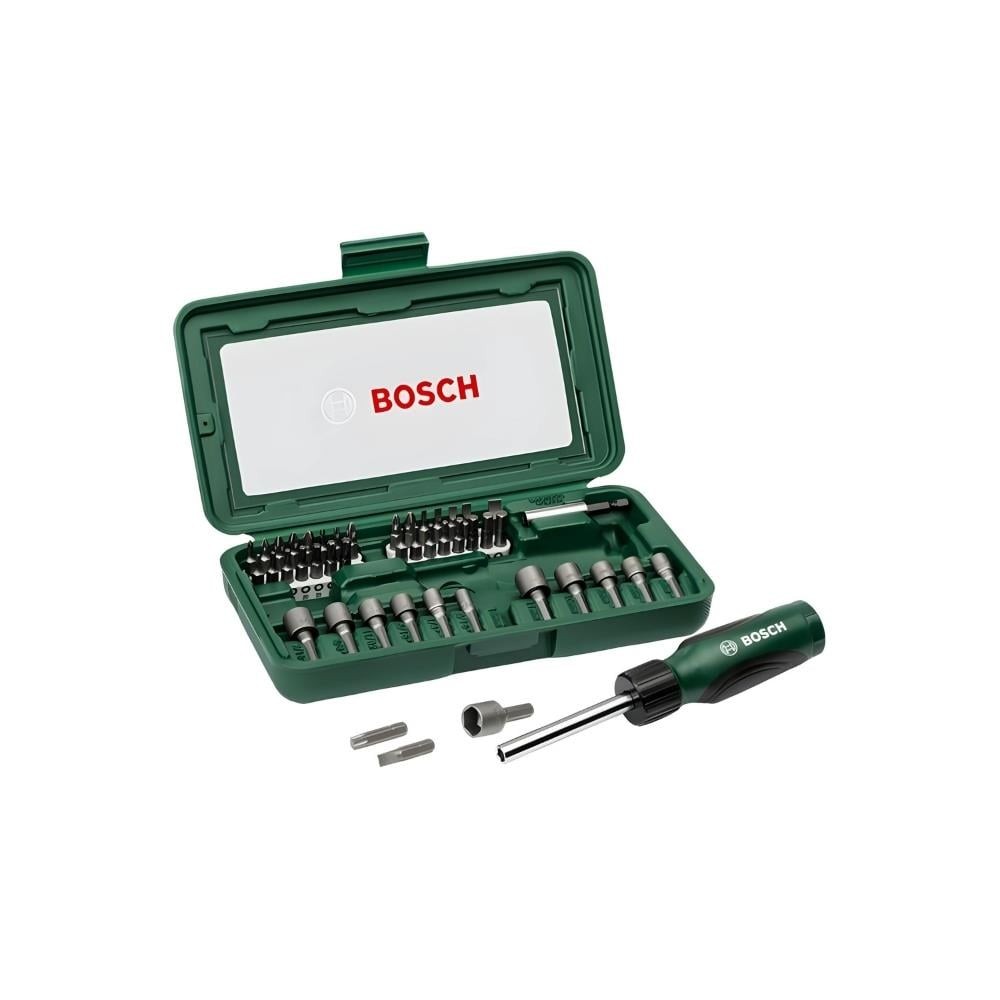 BOSCH LOKMA TAKIMI VE VIDALAMA UÇ SETI YESIL 46 PARÇA DIY-V