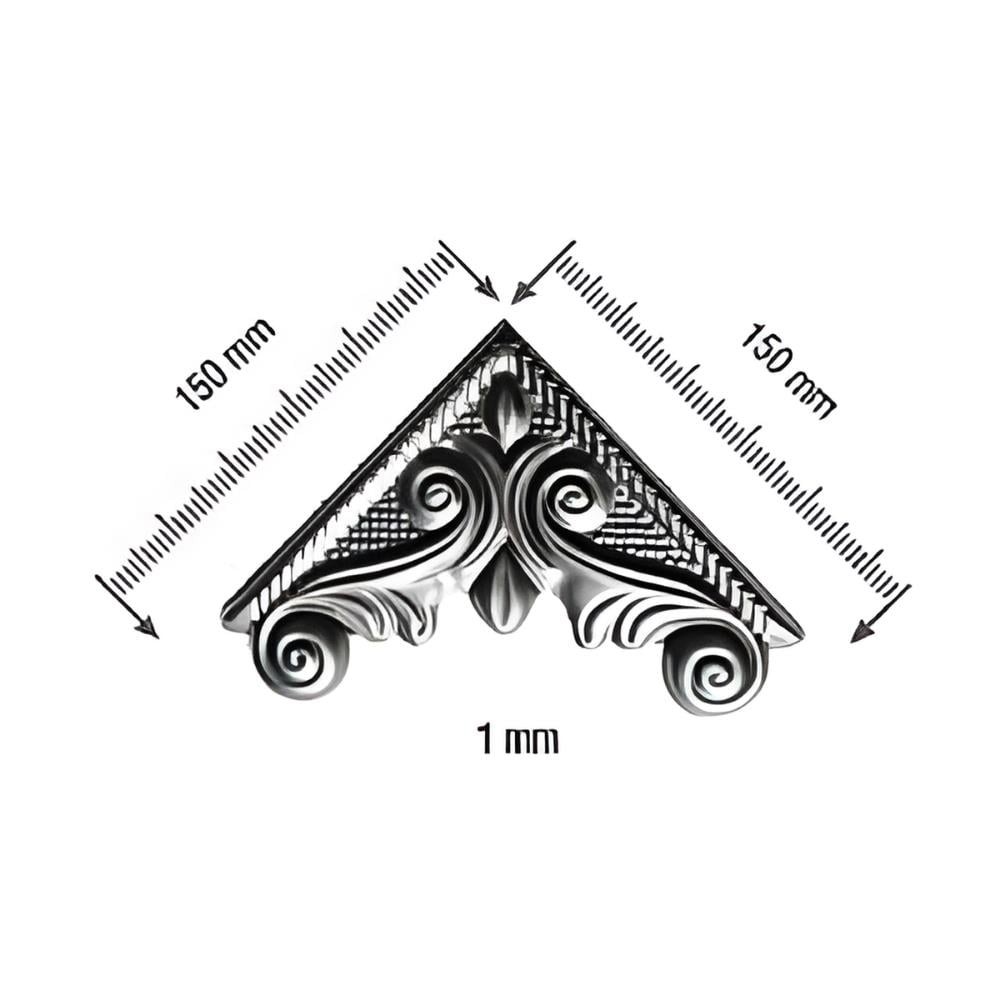 FERFORJE 3542200  KAPI GÖBEGI KÖSE 0,8mm sayfa 80 150*150mm
