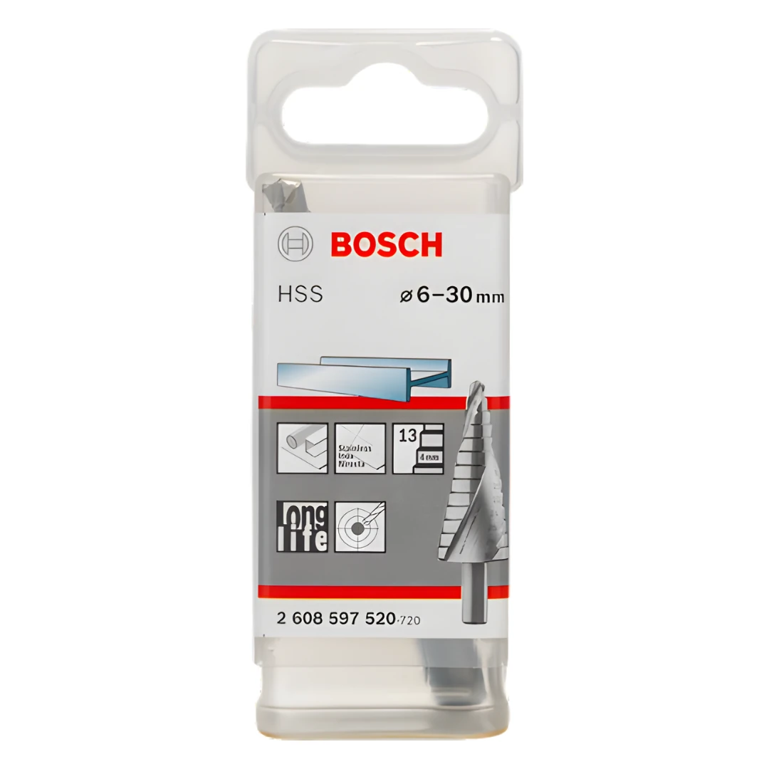 BOSCH HSS 13 Kademeli Matkap Ucu 6-30 mm