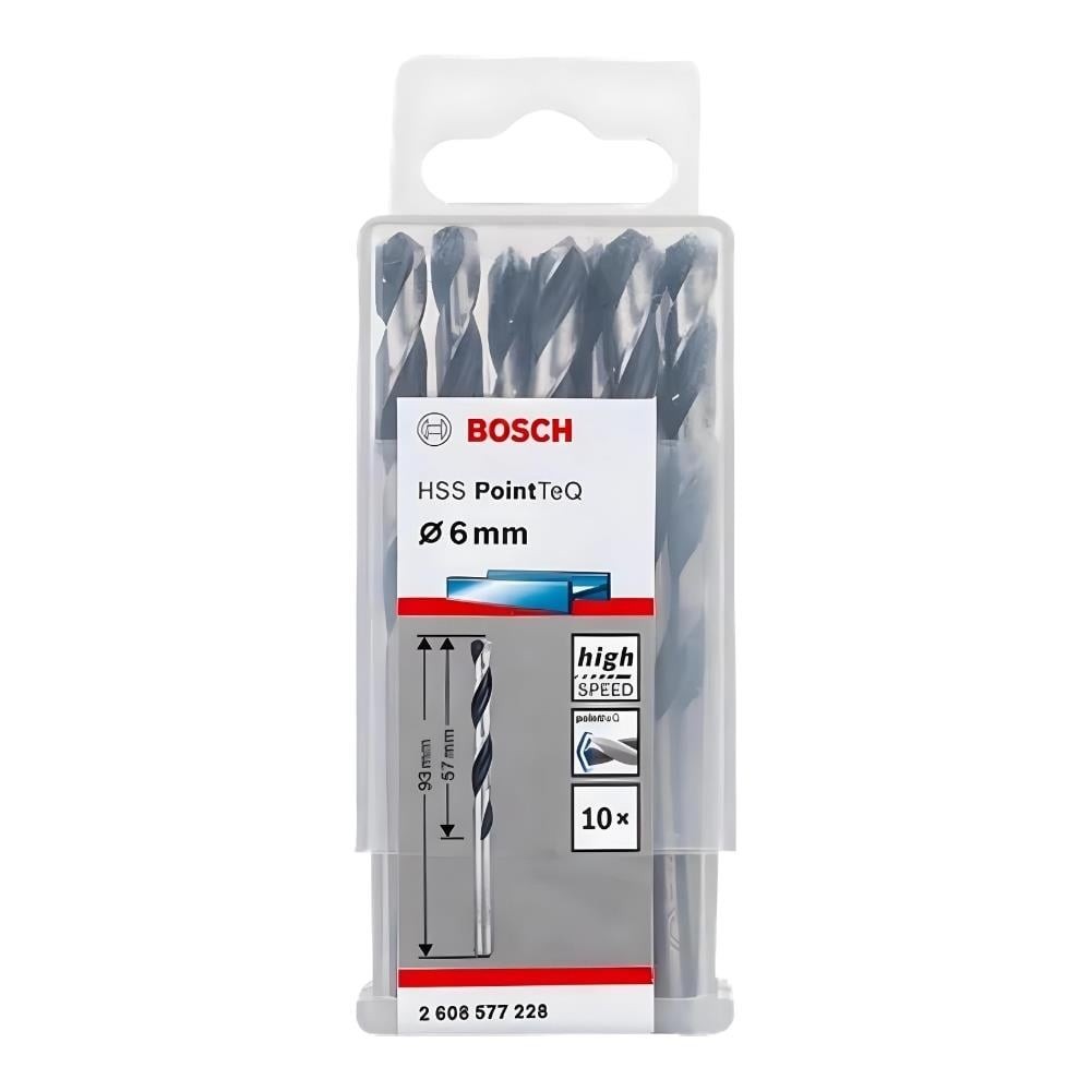 BOSCH HSSPointTeQ Metal Matkap Ucu 6,0mm 10'lu