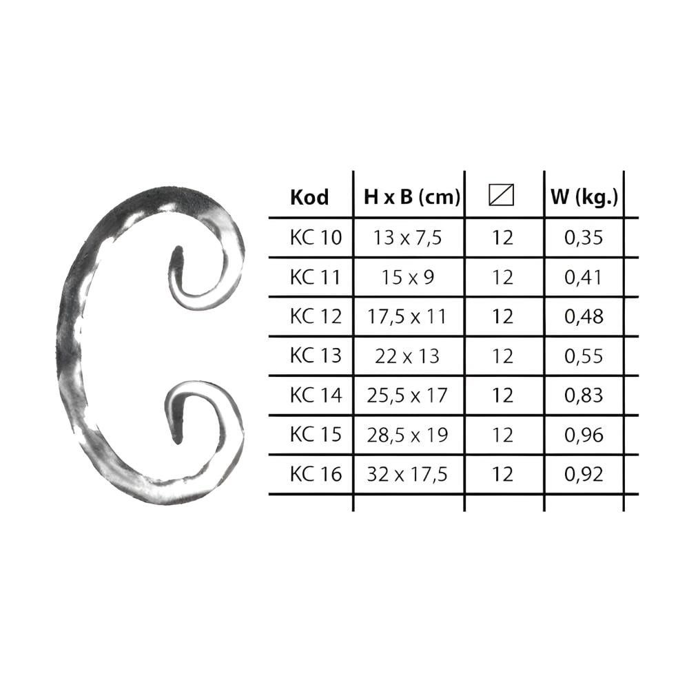 FERFORJE KC 10 Ce 7,5*13 cm izli (12*12mm) sayfa 77