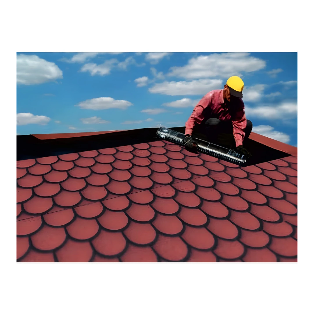 WİNROOF MEBRAN KUMLU YONCA DESENLİ KIRMIZI