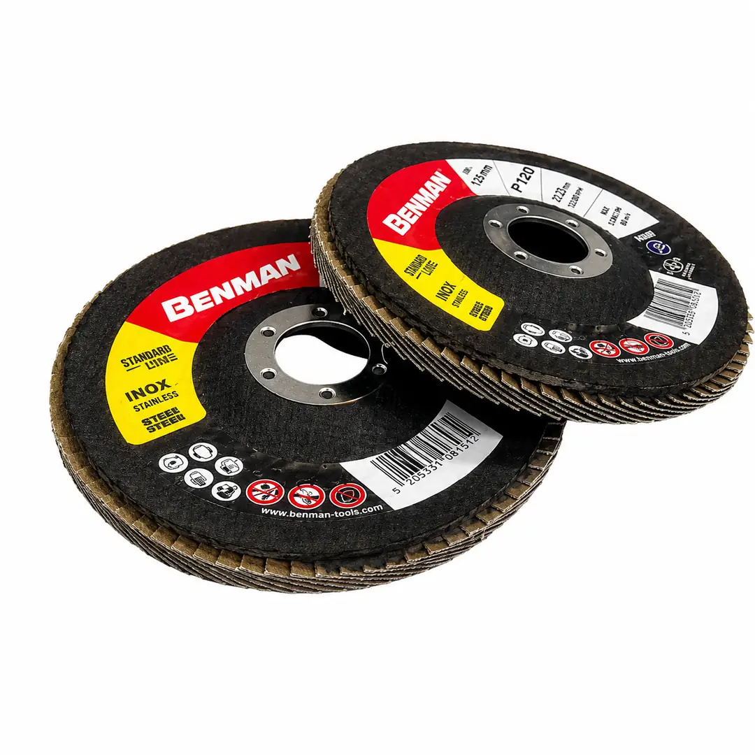 FLAP DİSK KATLI ZIMPARA ZİRKONYUM 125 MM 100 KUM BENMAN ₺ 50.83